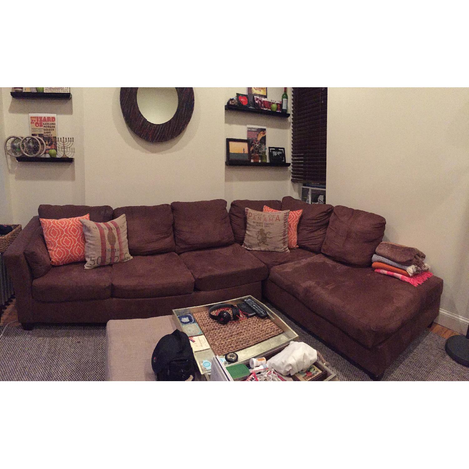 Bob's Dark Brown Sectional - image-2
