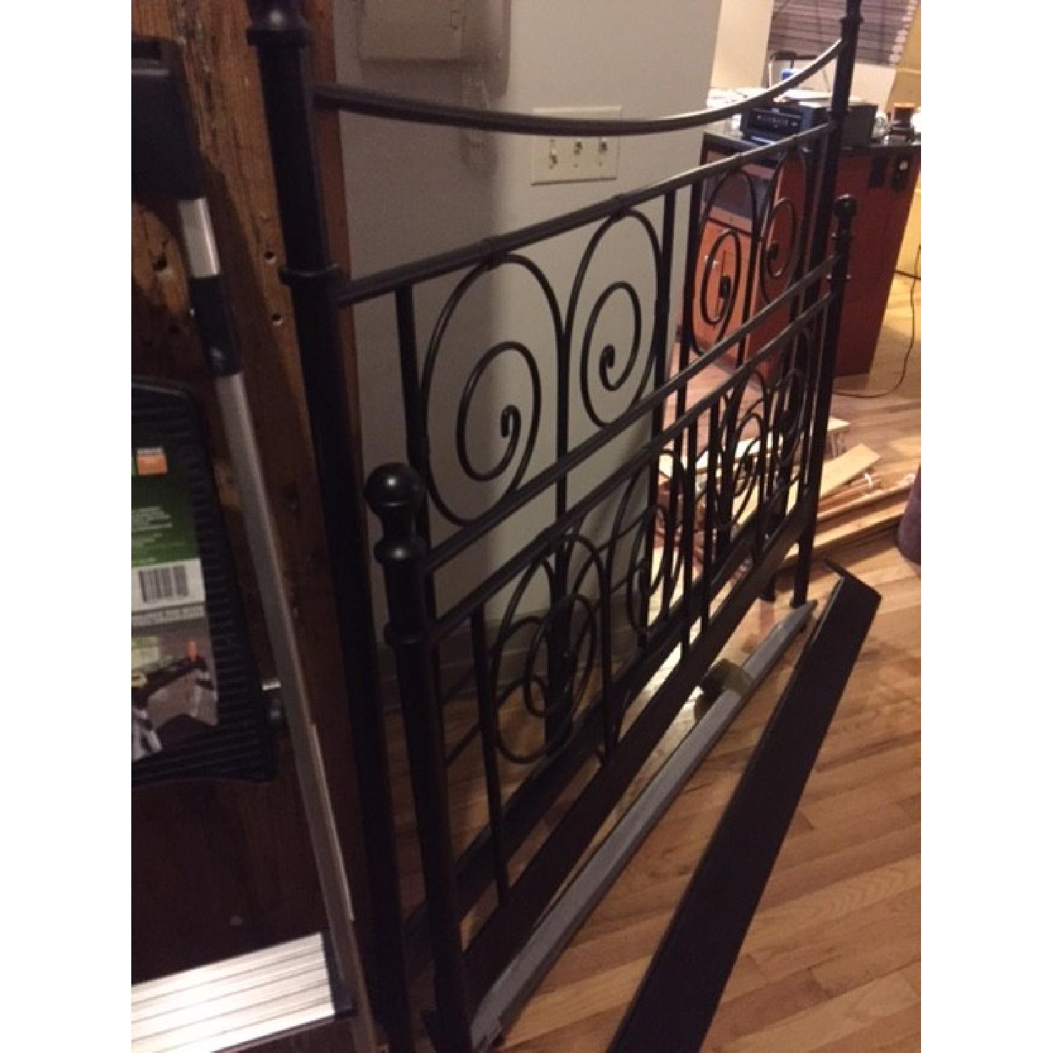 Ikea Noresund Wrought Iron Queen Size Bed - image-1
