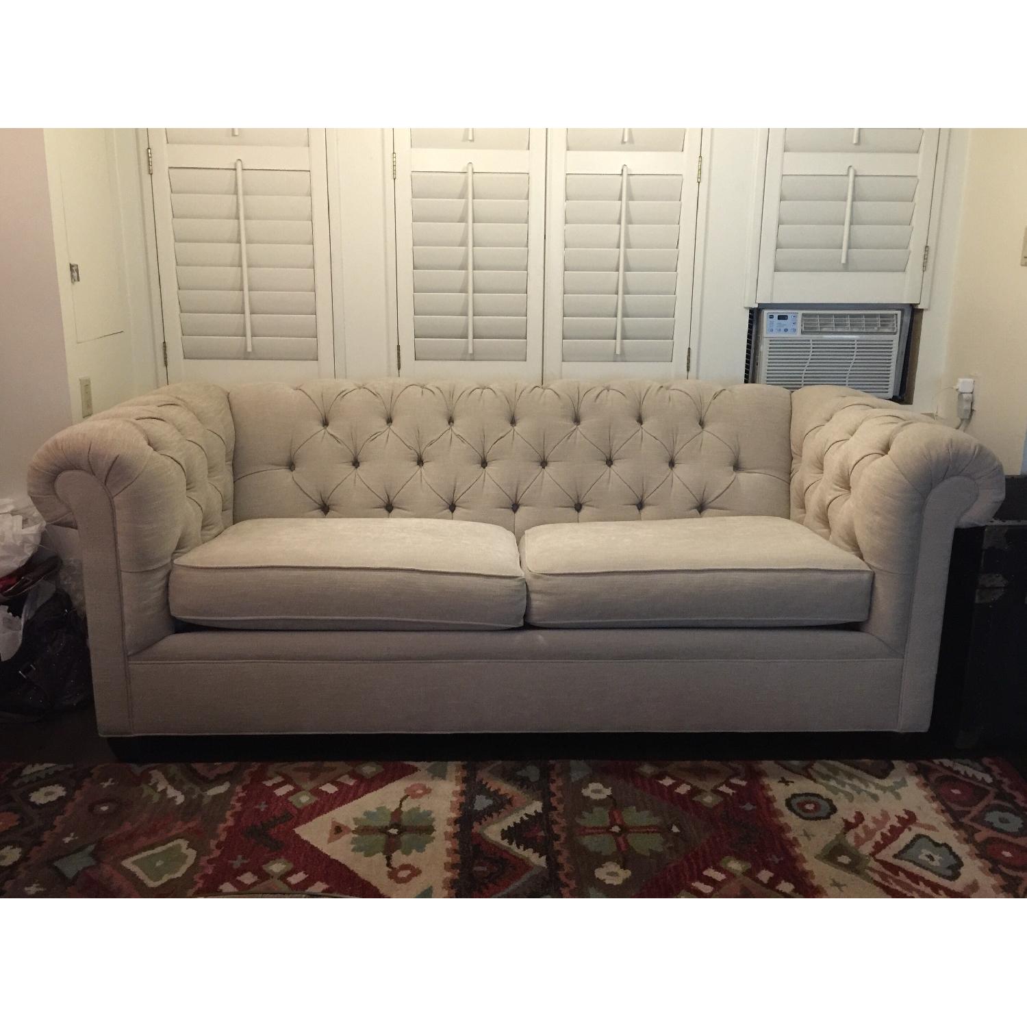 Pottery Barn Chesterfield Upholstered Sofa AptDeco