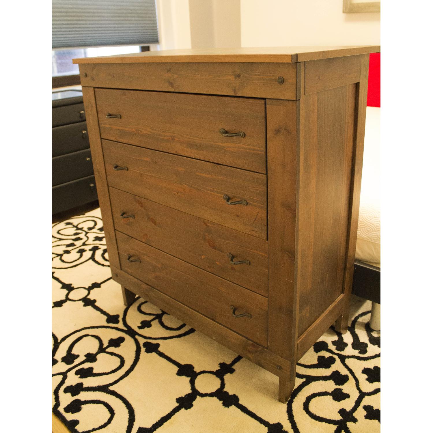 Wood Dresser w/ Multi-Color Green/Grey Top - image-1