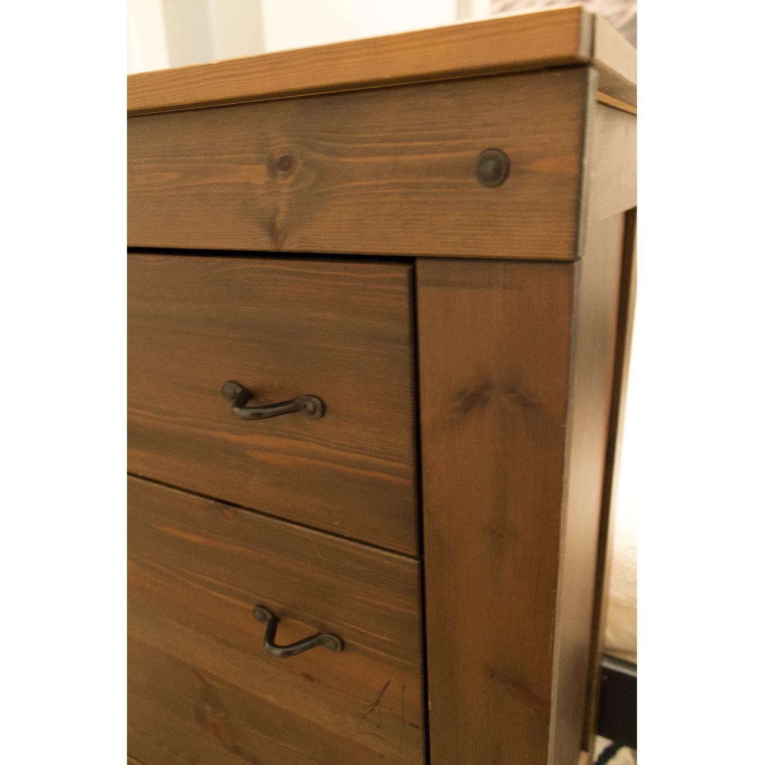 Wood Dresser w/ Multi-Color Green/Grey Top - image-2