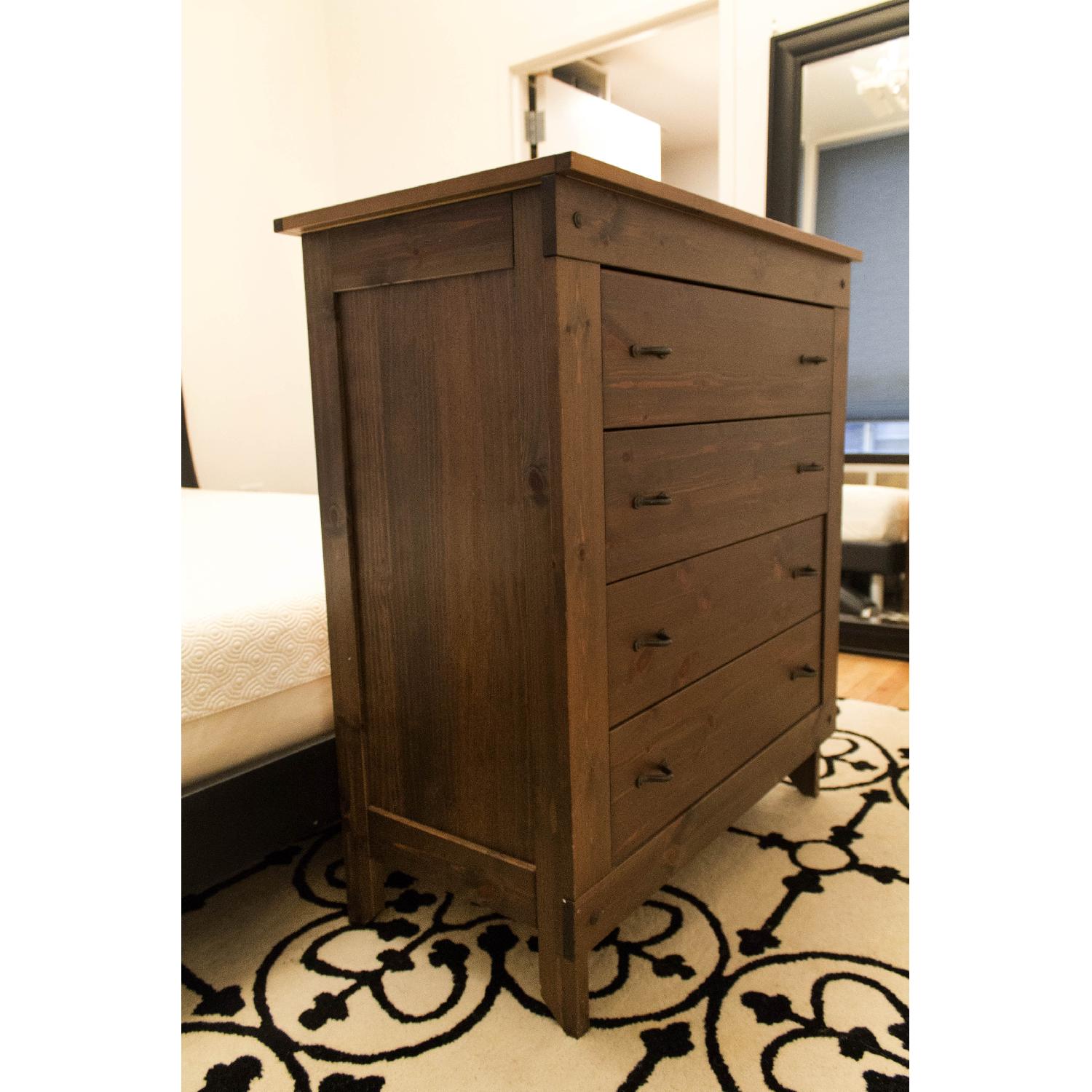 Wood Dresser w/ Multi-Color Green/Grey Top - image-4