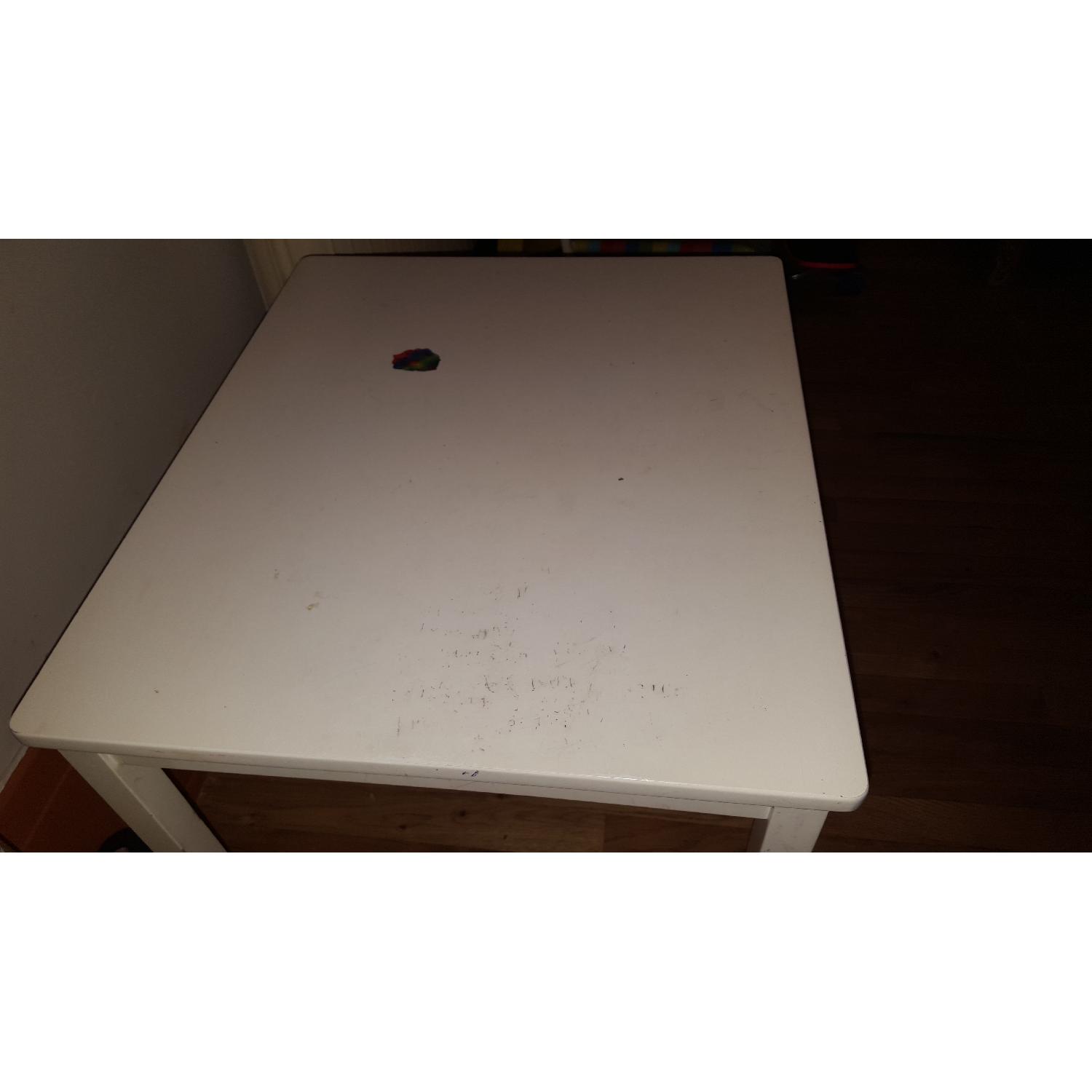 Ikea Kids Arts Table w/ 2 Rainbow Chairs - image-2