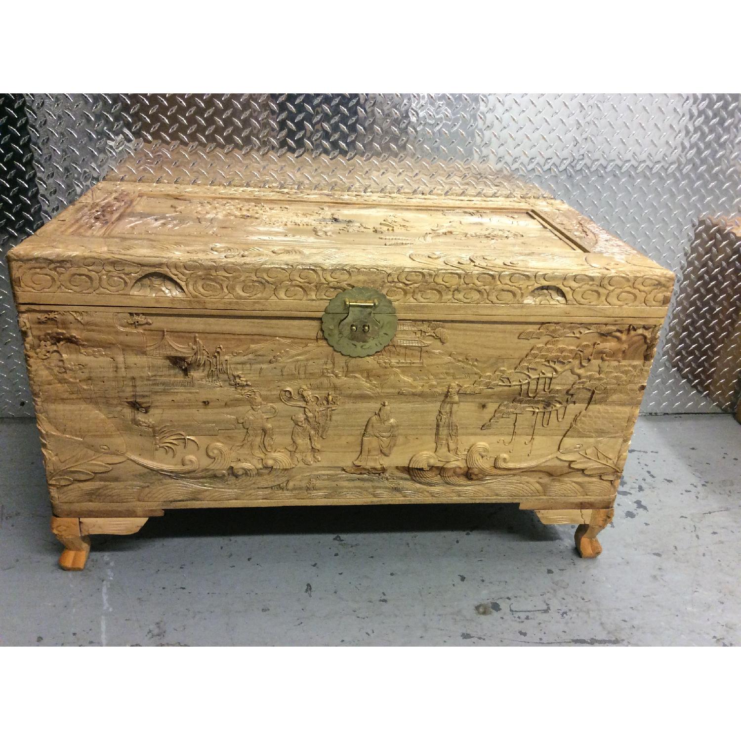 Chinese Carved Trunk - image-1