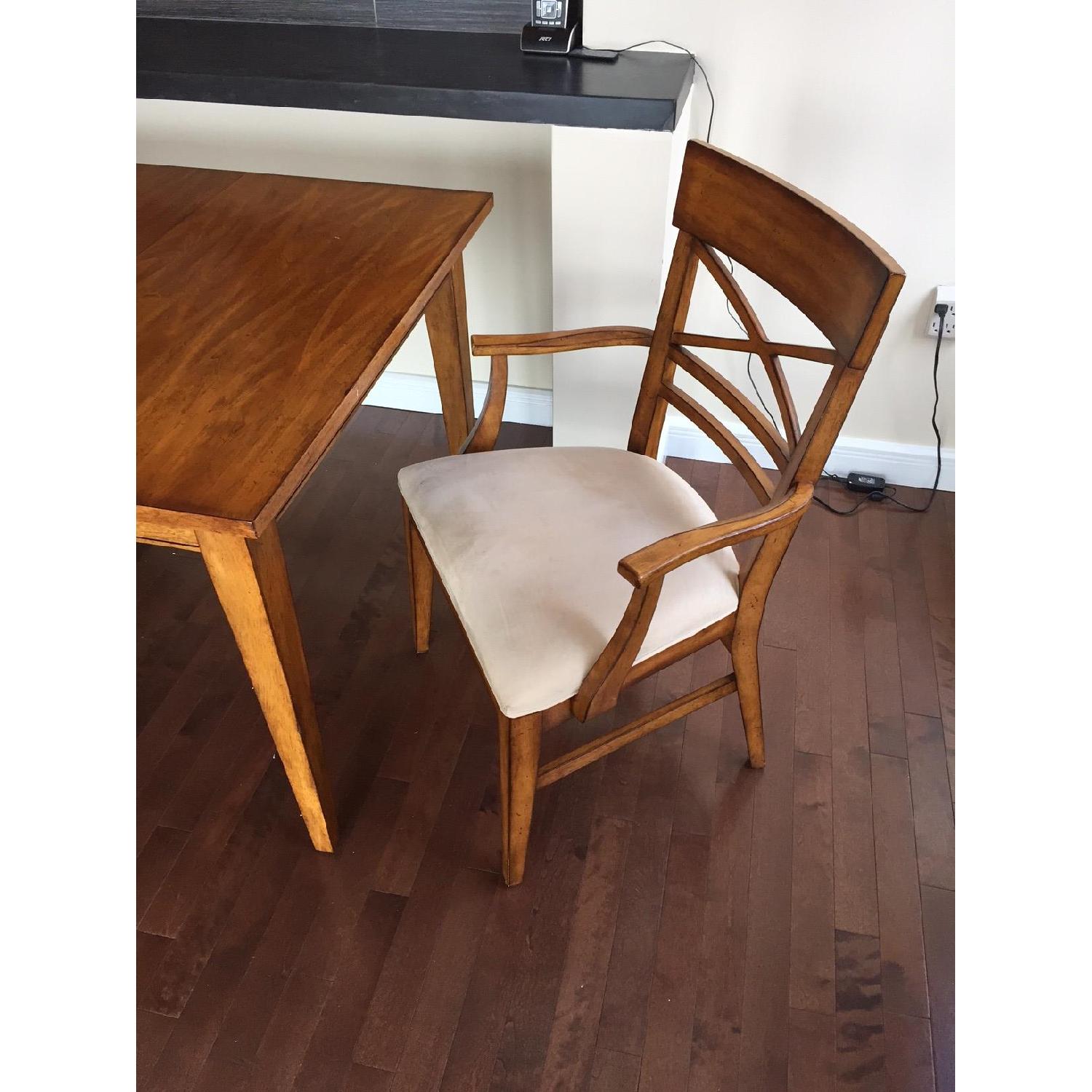 Ethan Allen Christopher Expandable Dining Room Table w/ 2 Chairs - image-4