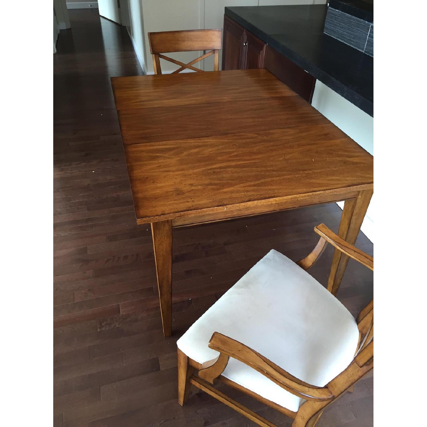 Ethan Allen Christopher Expandable Dining Room Table w/ 2 Chairs - image-5