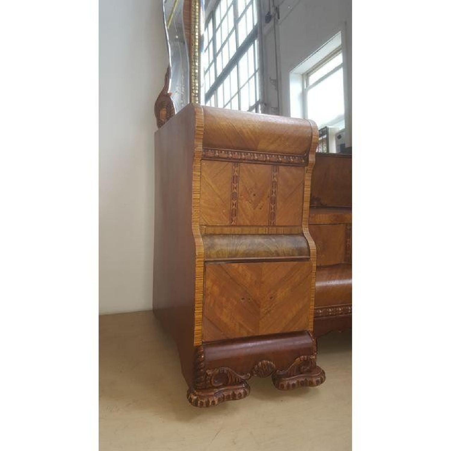 Vintage Art Deco Waterfall Vanity w/ Mirror - image-1