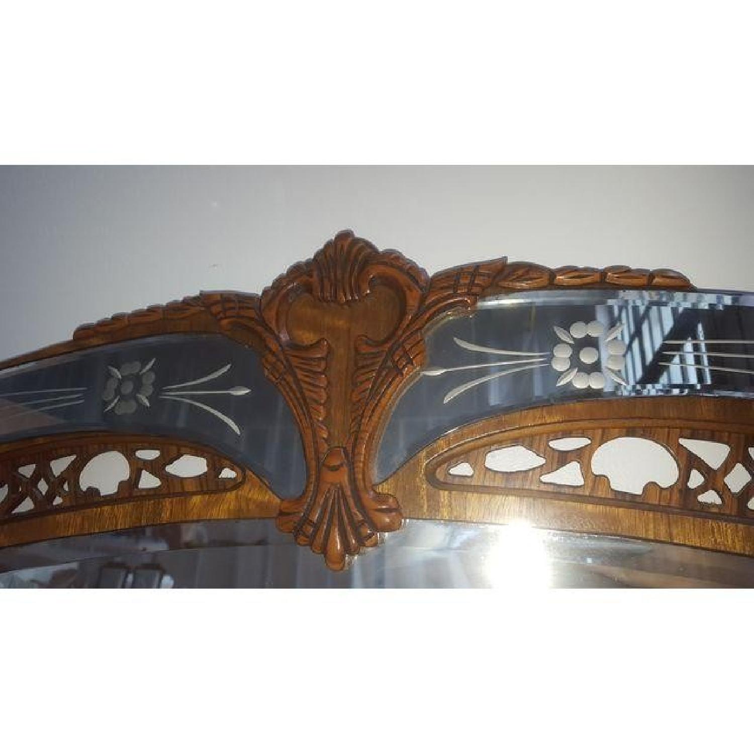 Vintage Art Deco Waterfall Vanity w/ Mirror - image-5