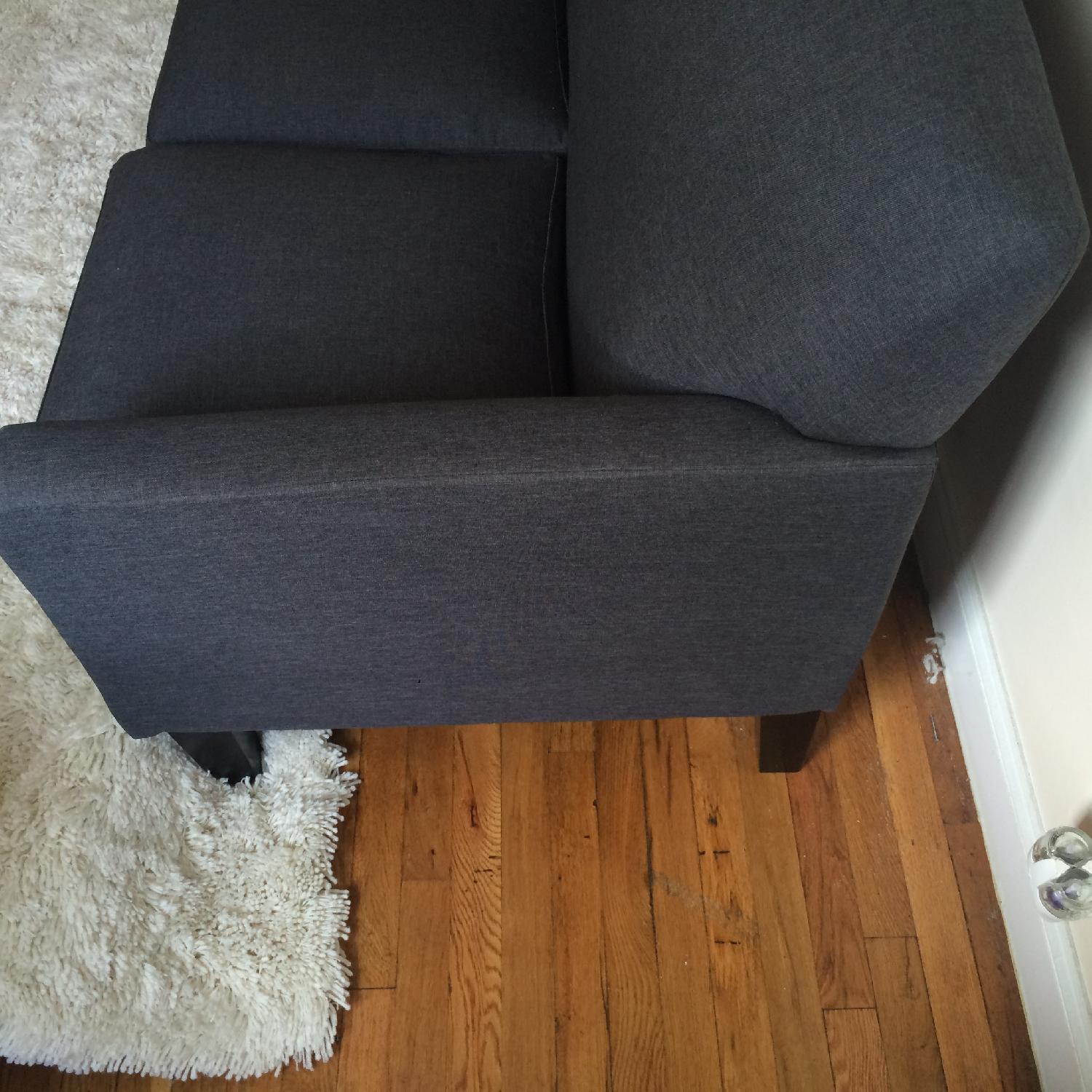 Tribecca Home Uptown Three Seater Charcoal Couch - image-2