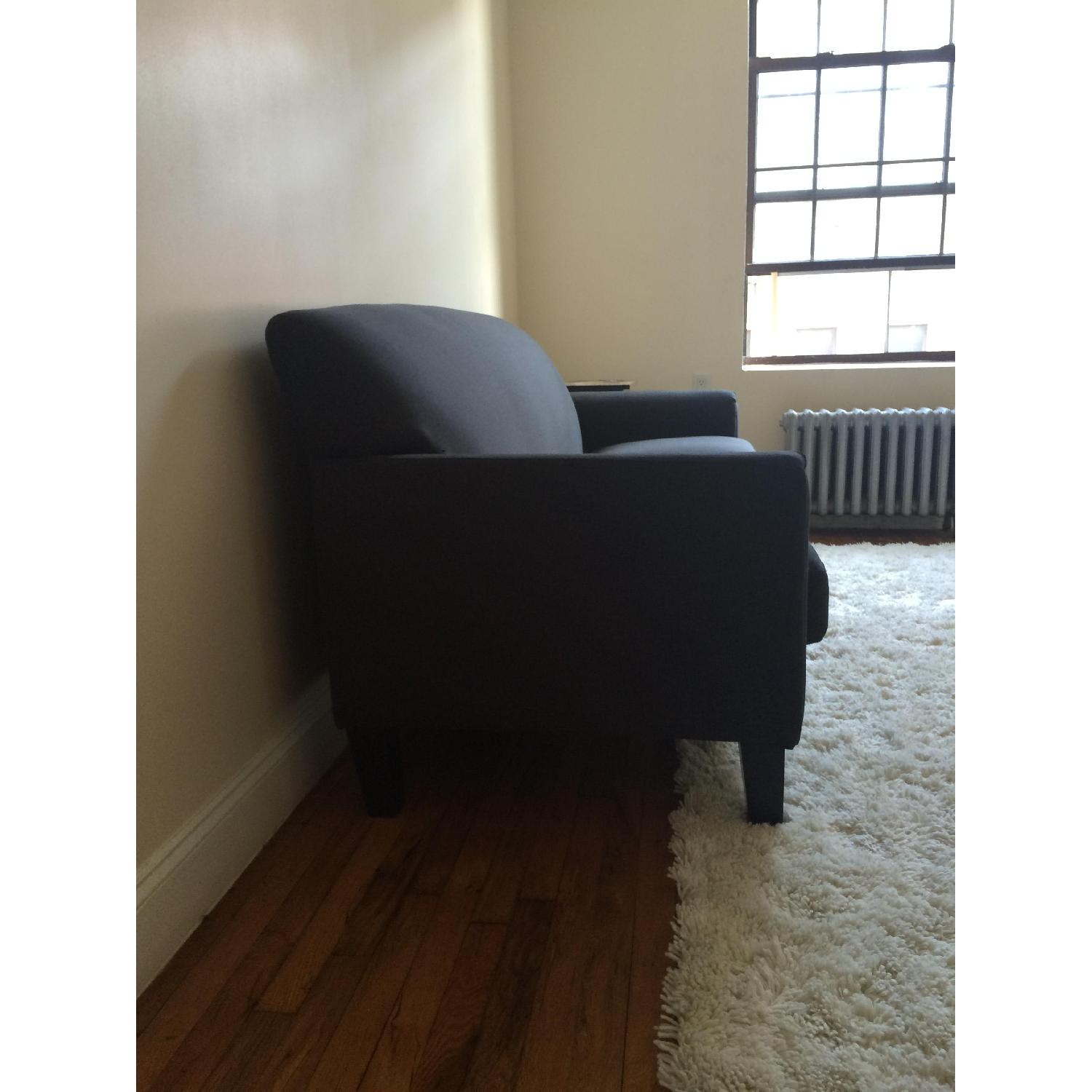 Tribecca Home Uptown Three Seater Charcoal Couch - image-3