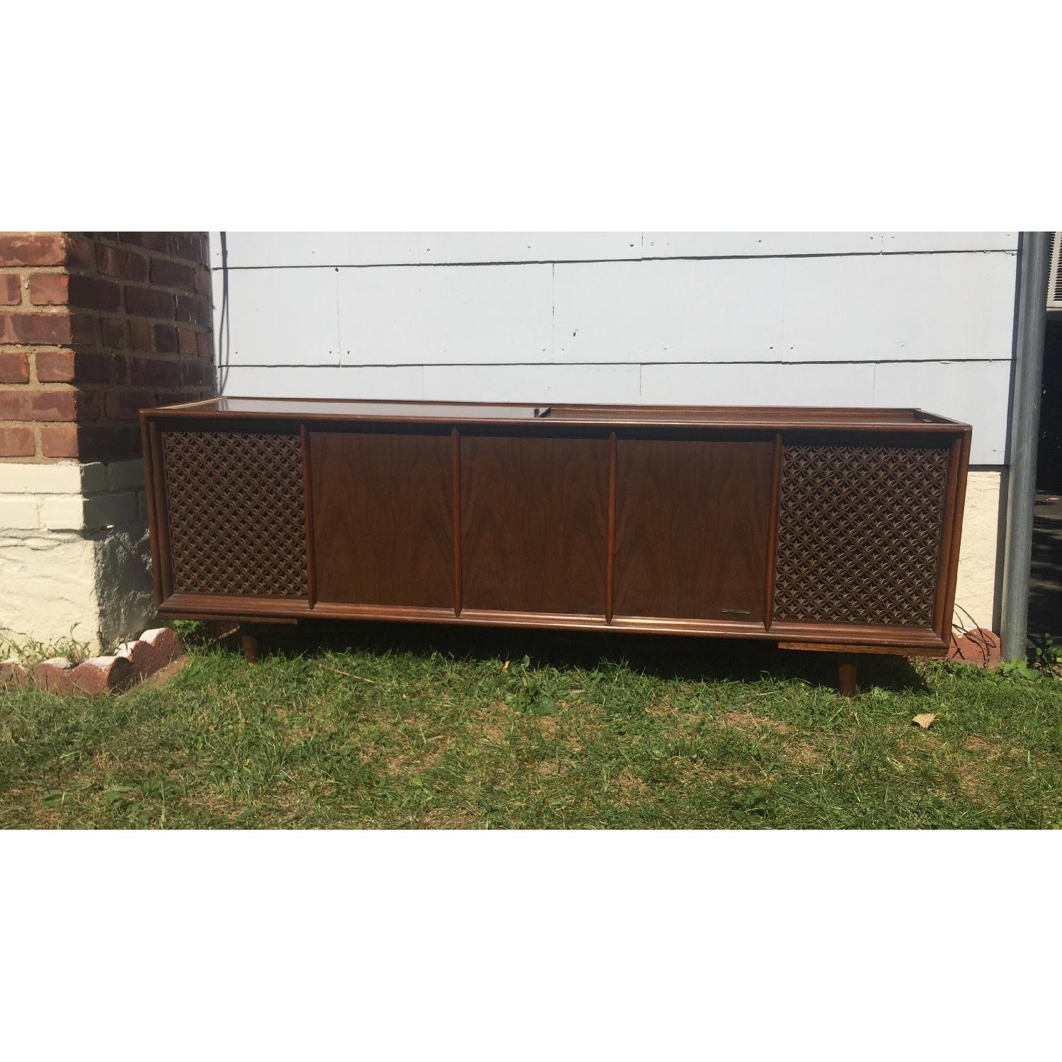 Magnavox Mid-Century Credenza w/ Record Player & Built-in Speakers - image-1