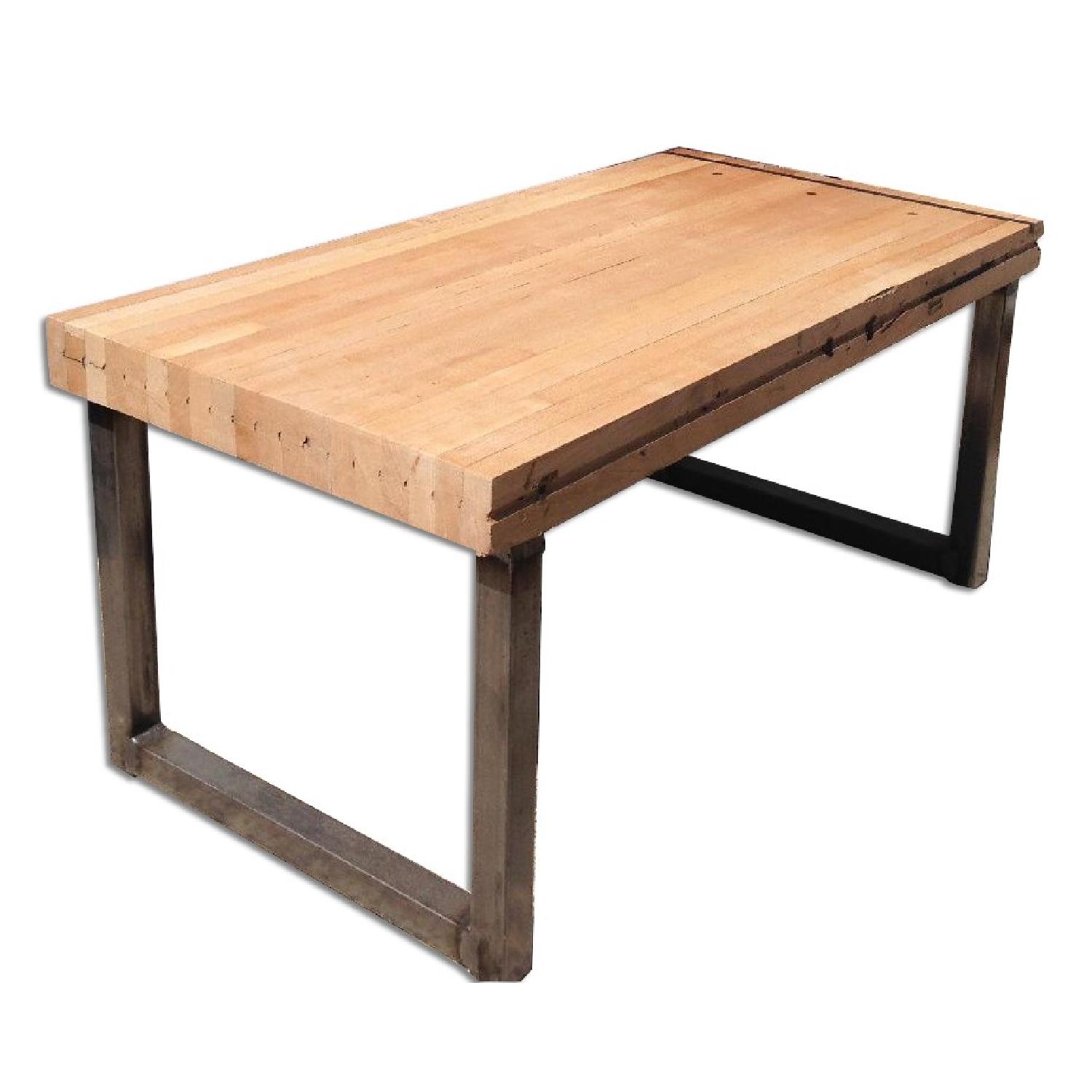 Reclaimed Bowling Alley Lane Coffee Table - AptDeco