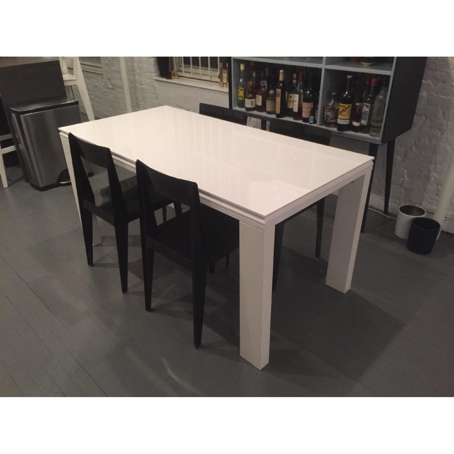 Ligne Roset White Lacquer Dining Table - image-3