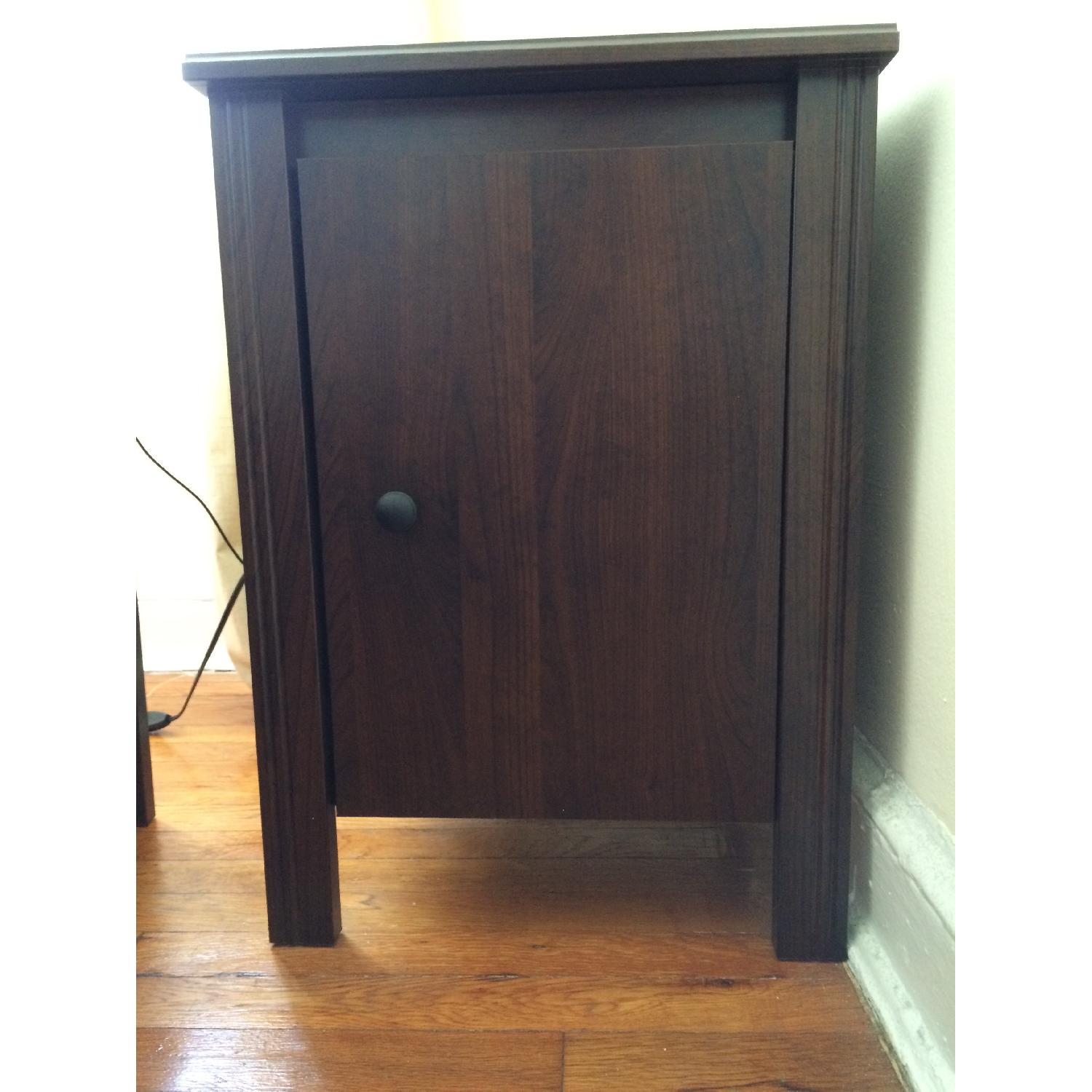 Ikea Brusali Full Size Bed + Nightstand AptDeco