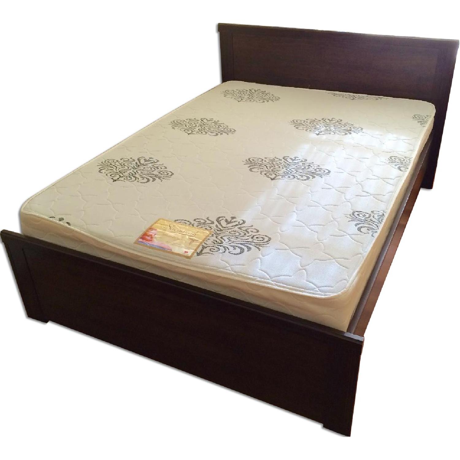 Ikea Brusali Full Size Bed + Nightstand AptDeco