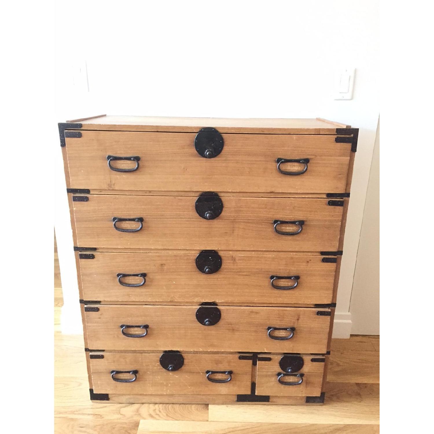Antique Japanese Tansu Dresser - image-1