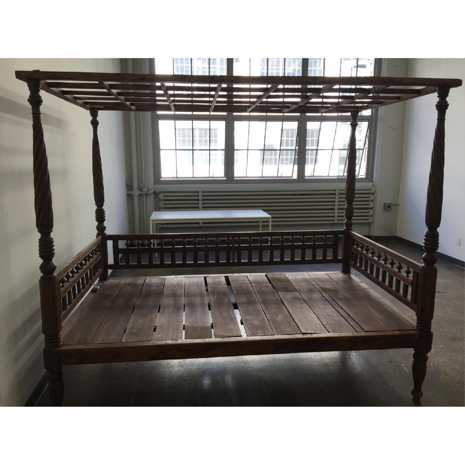 Teak Canopy Bed from Bali - image-1