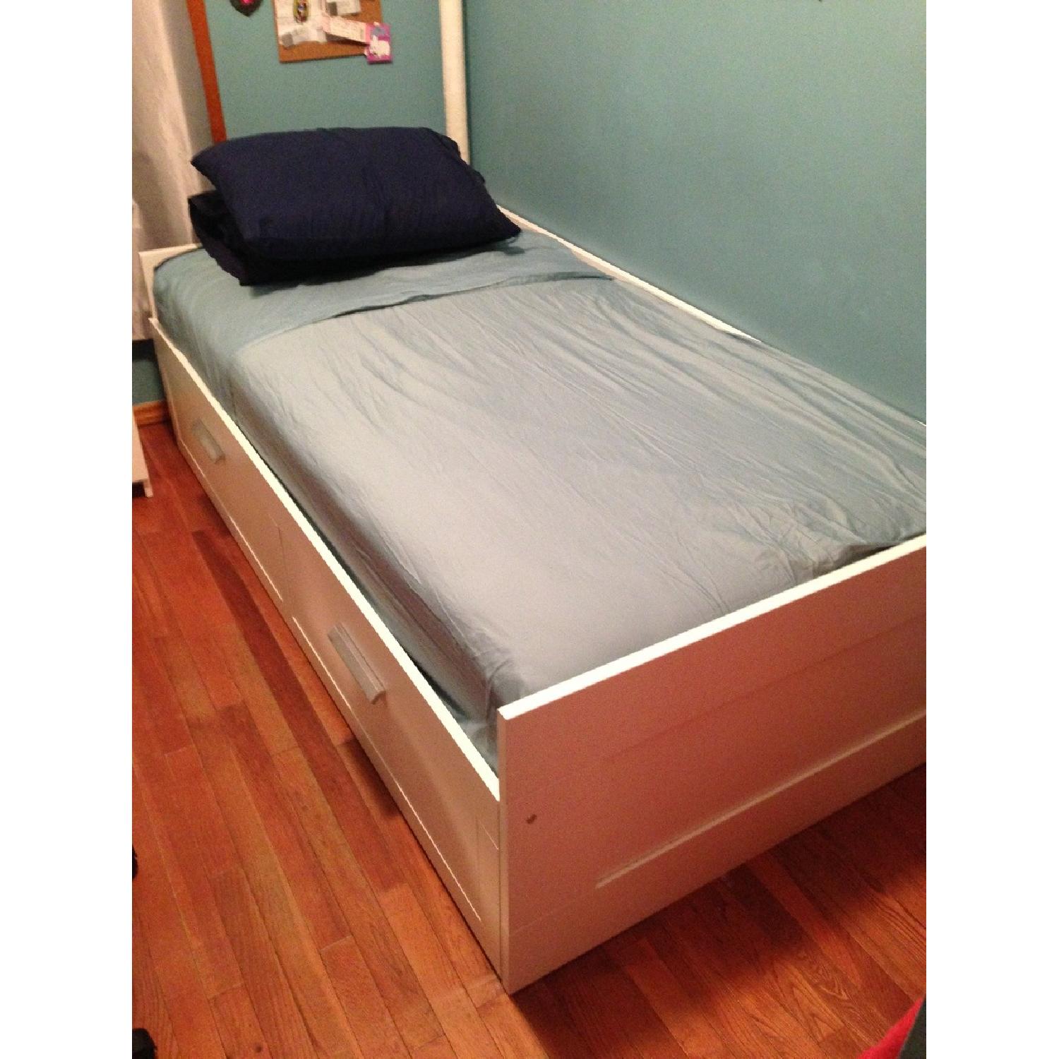 Ikea Brimnes Daybed Frame with 2 Drawers & Nighstand - image-3