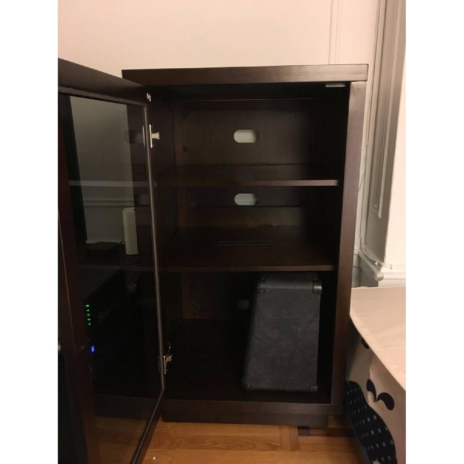 Bell'O Solid Wood Media Cabinet in Dark Espresso - image-2