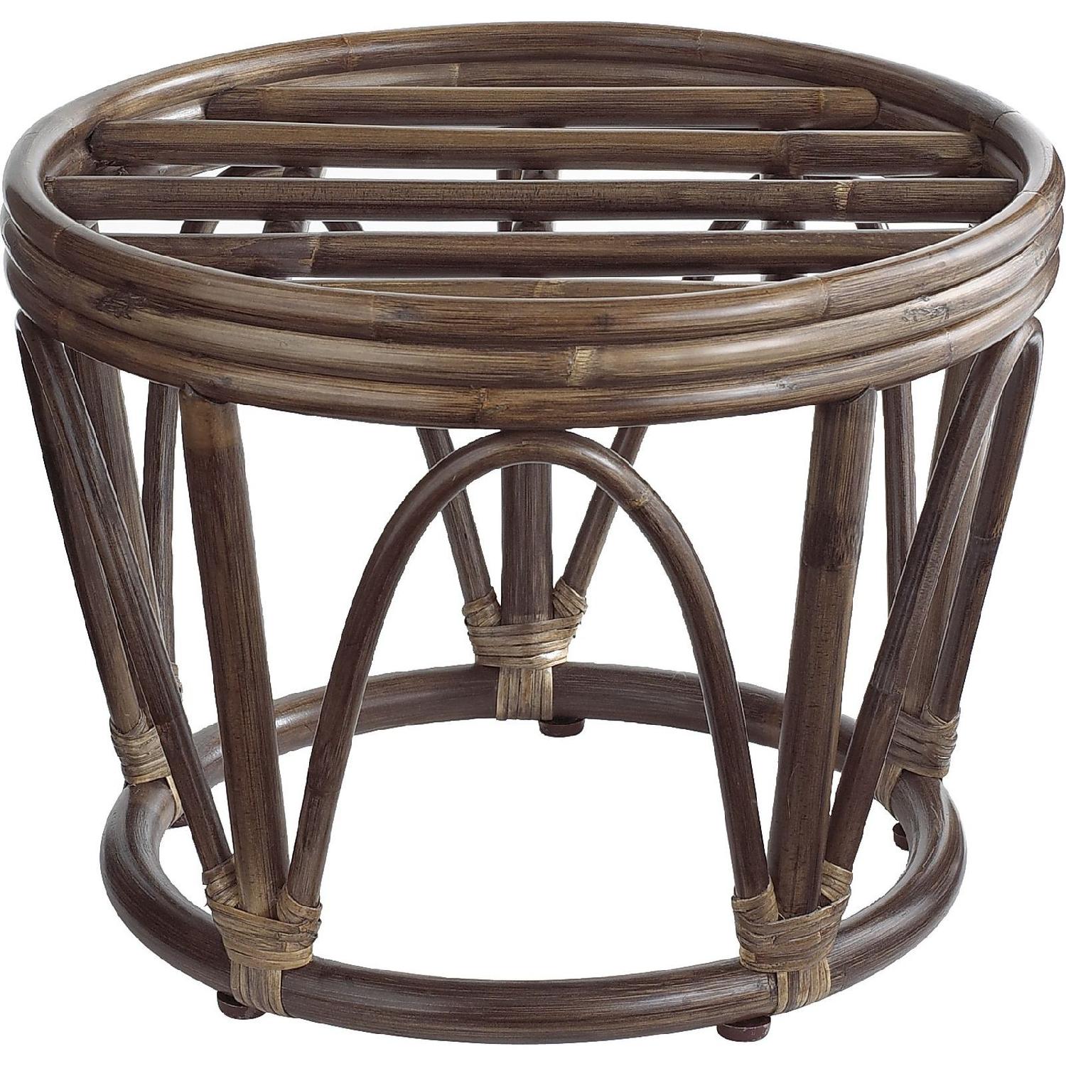 Pier 1 Papasan Chair & Foot Stool - image-2