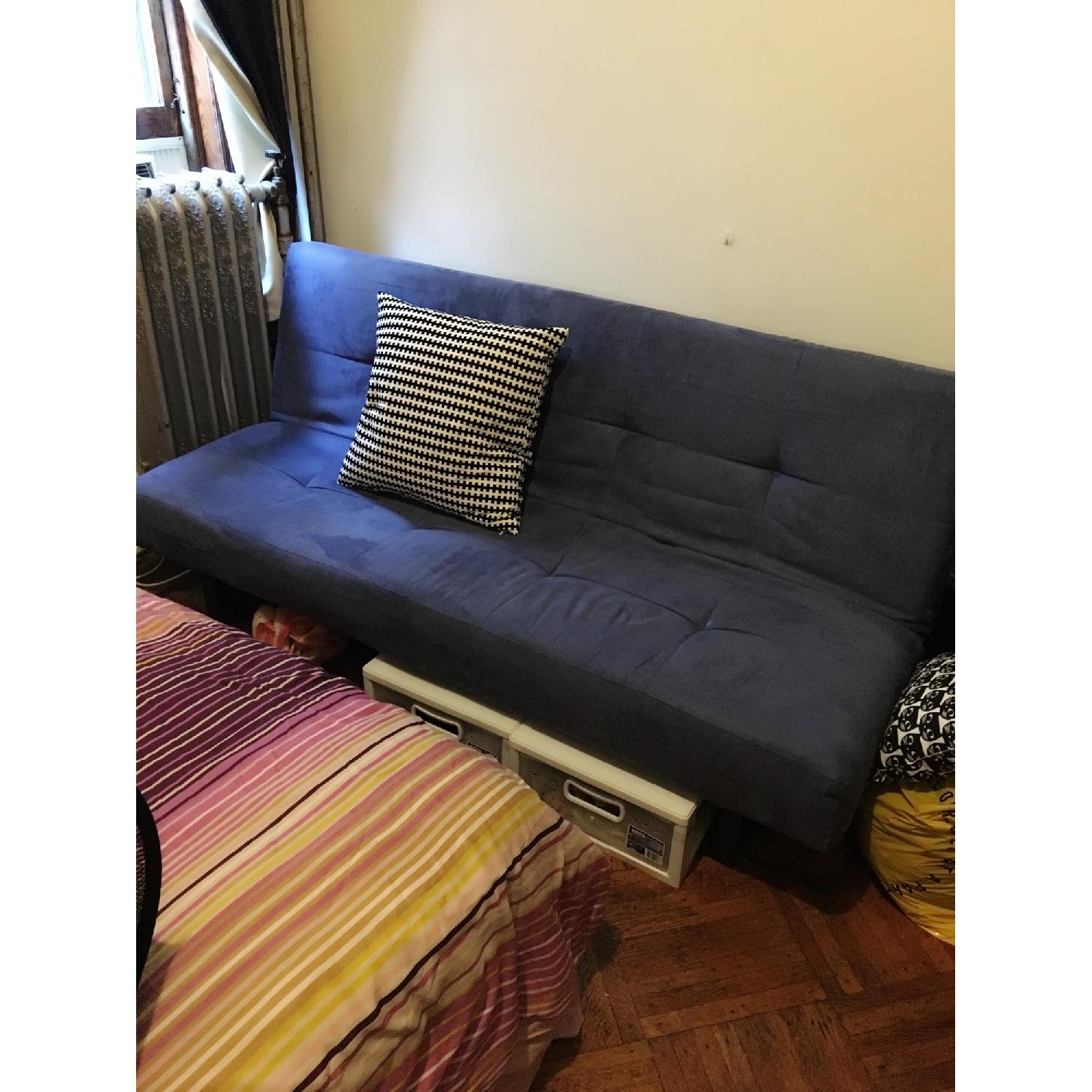 Ikea Balkarp Navy Blue Futon AptDeco