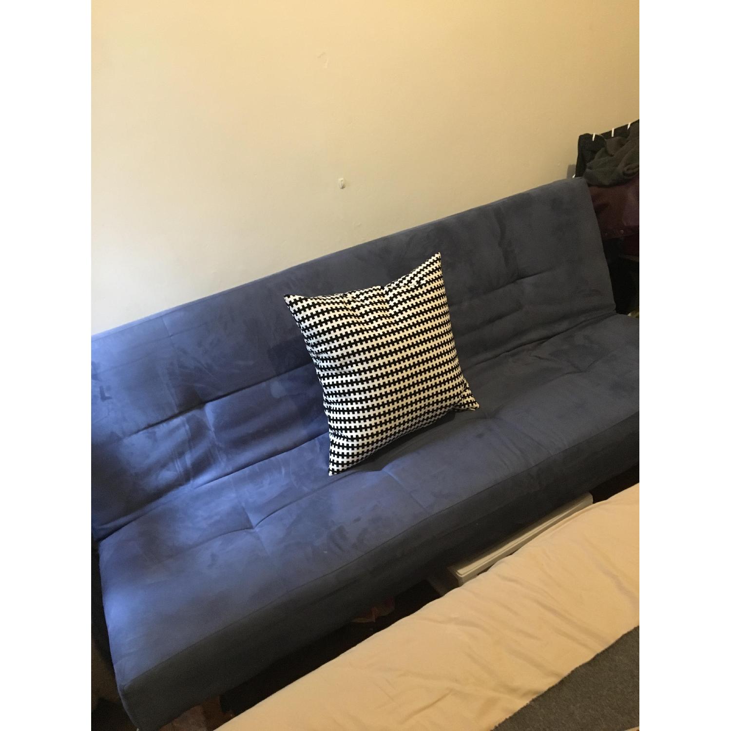 Ikea Balkarp Navy Blue Futon AptDeco