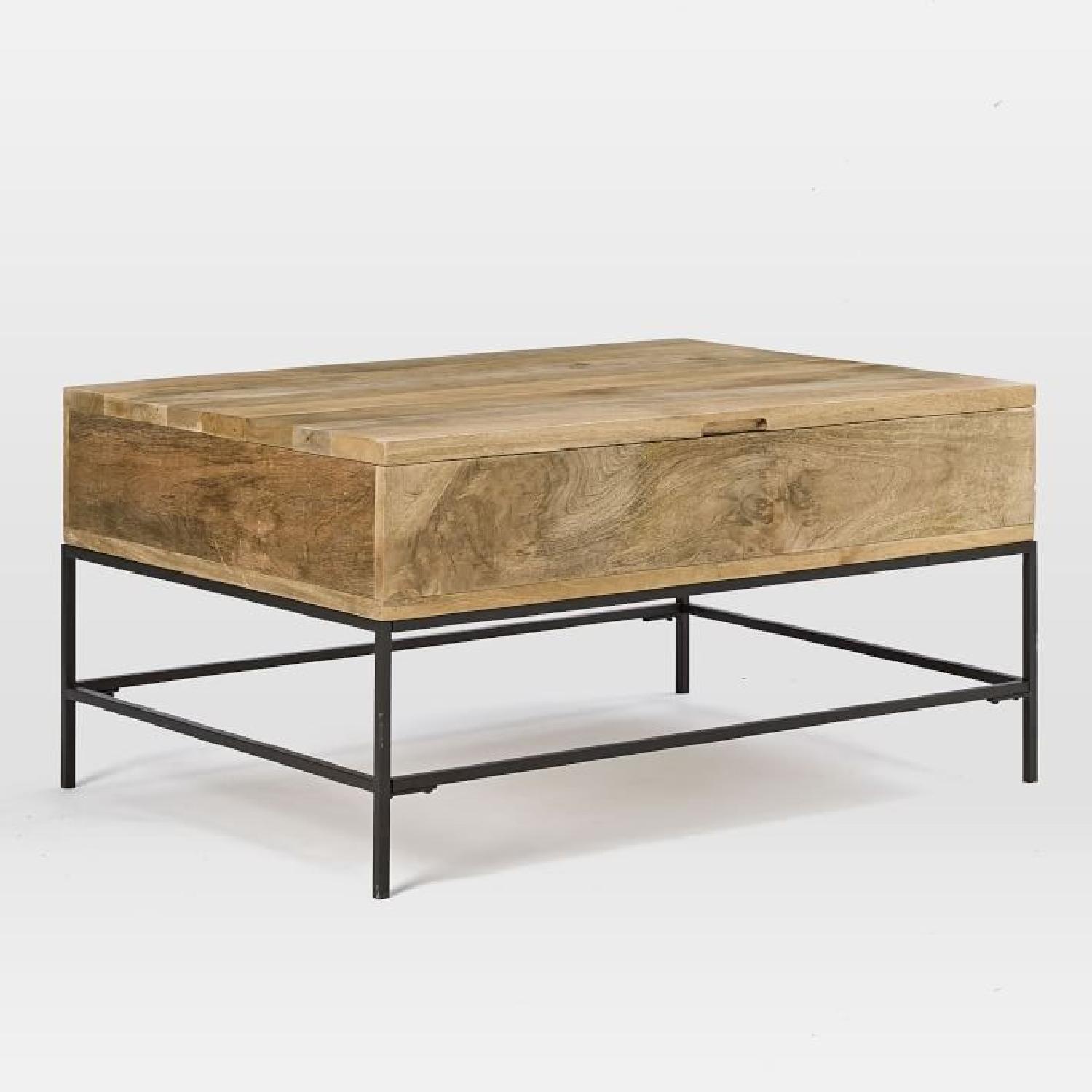 West Elm Industrial Storage Coffee Table AptDeco