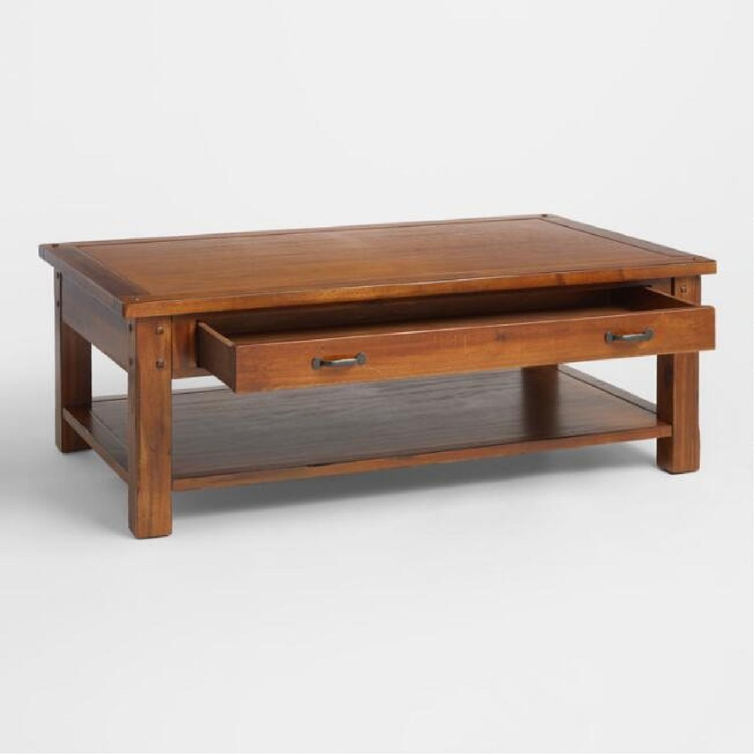 World Market Madera Wooden Coffee Table AptDeco
