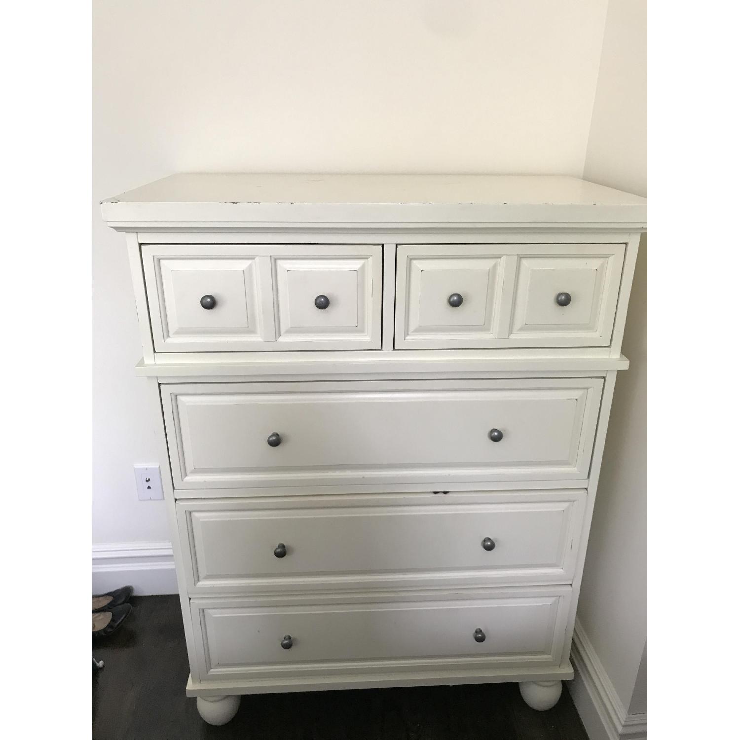 Pier 1 Ashworth Collection Antique White Chest - image-4