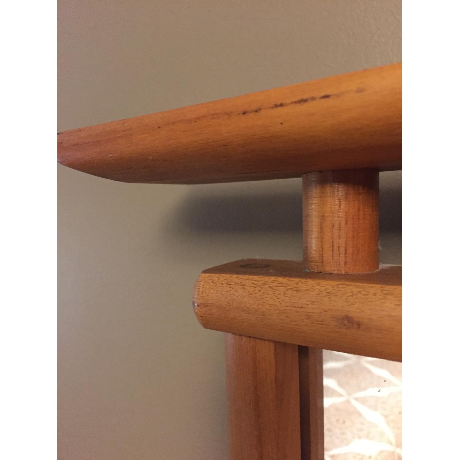 Vintage Mid-Century Maple Wood 6-Drawer Dresser w/ Mirror - image-6