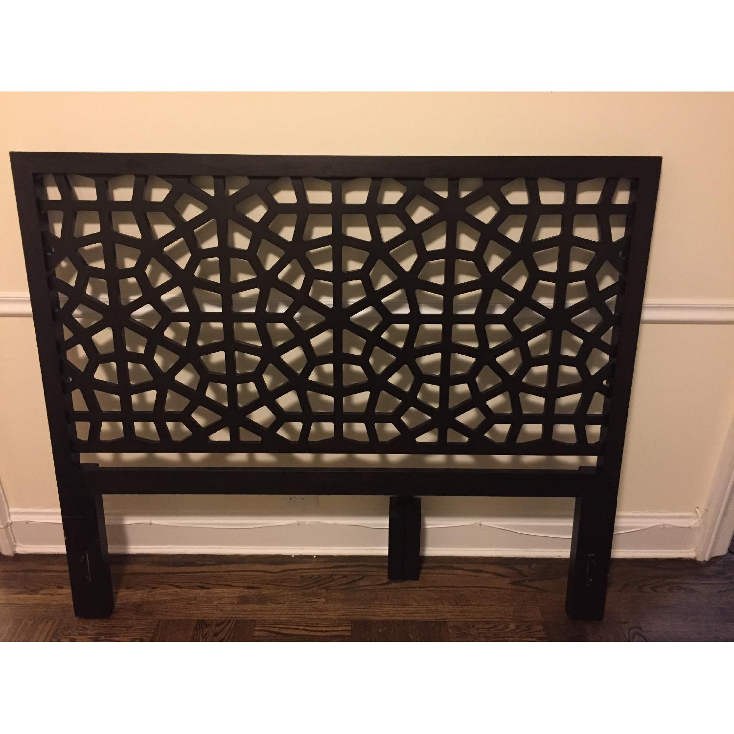 West Elm Morocco Queen Size Headboard in Chocolate AptDeco