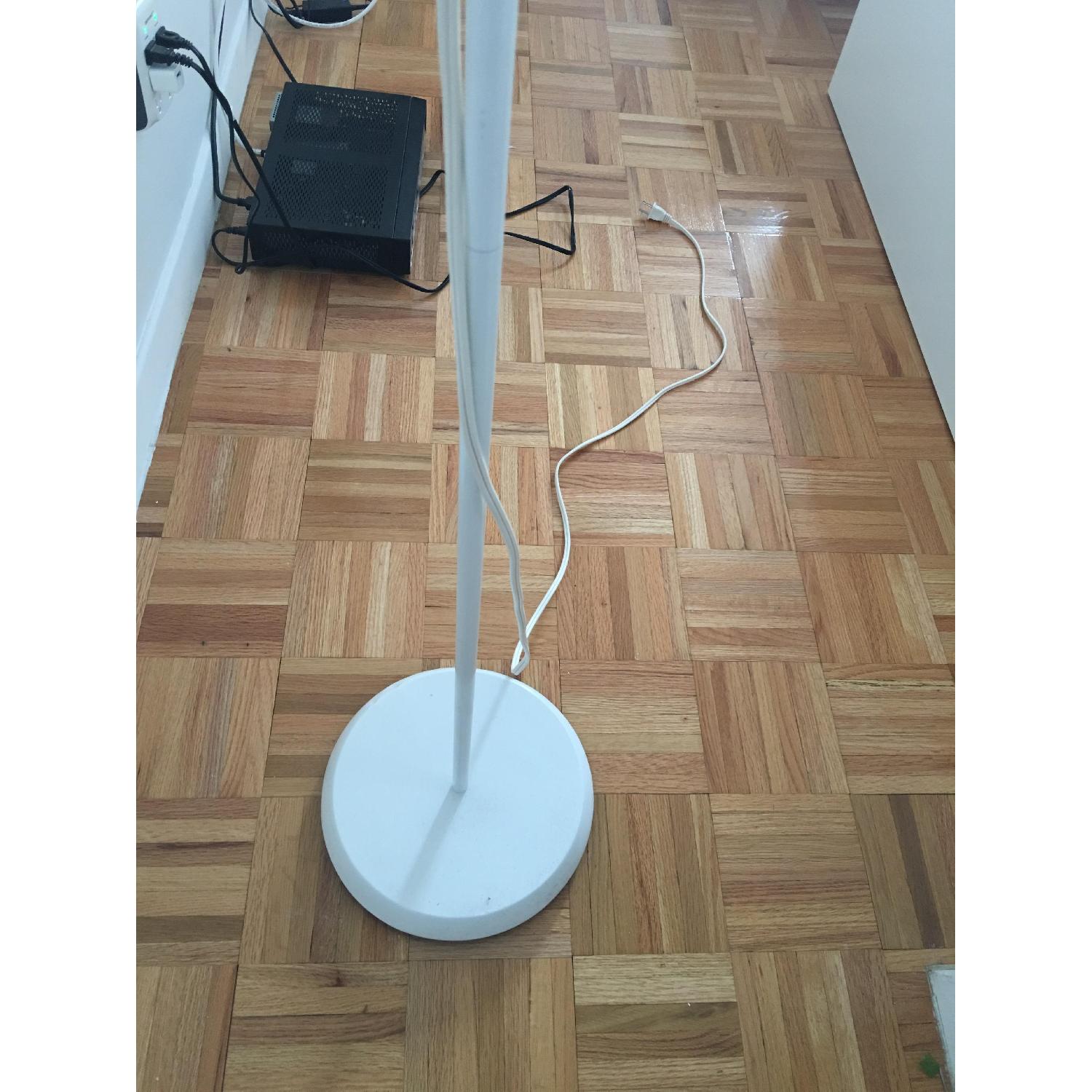 White Floor Uplight/Reading Lamp - image-3