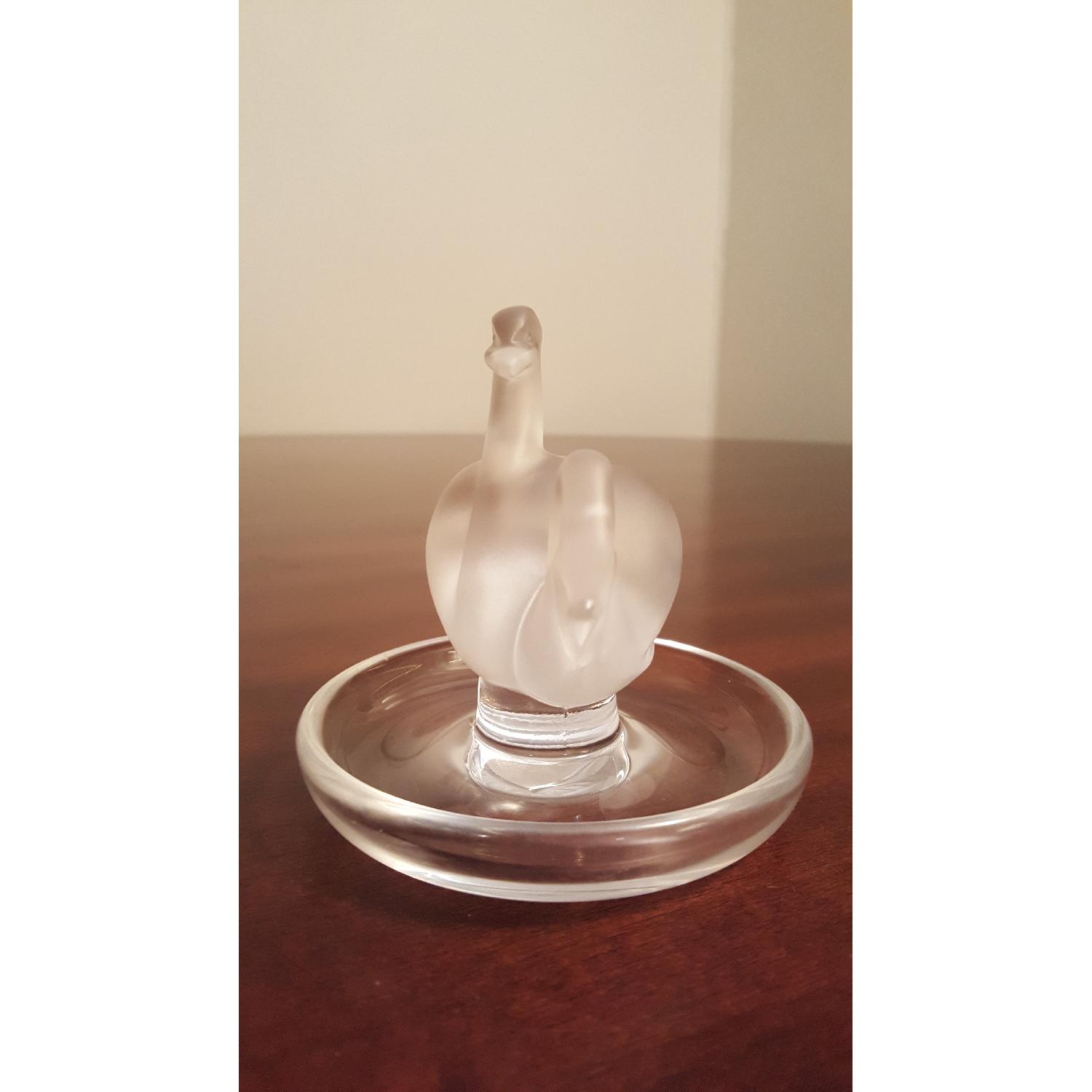 Lalique Two Swans Ring/Pin Jewelry Tray - image-5