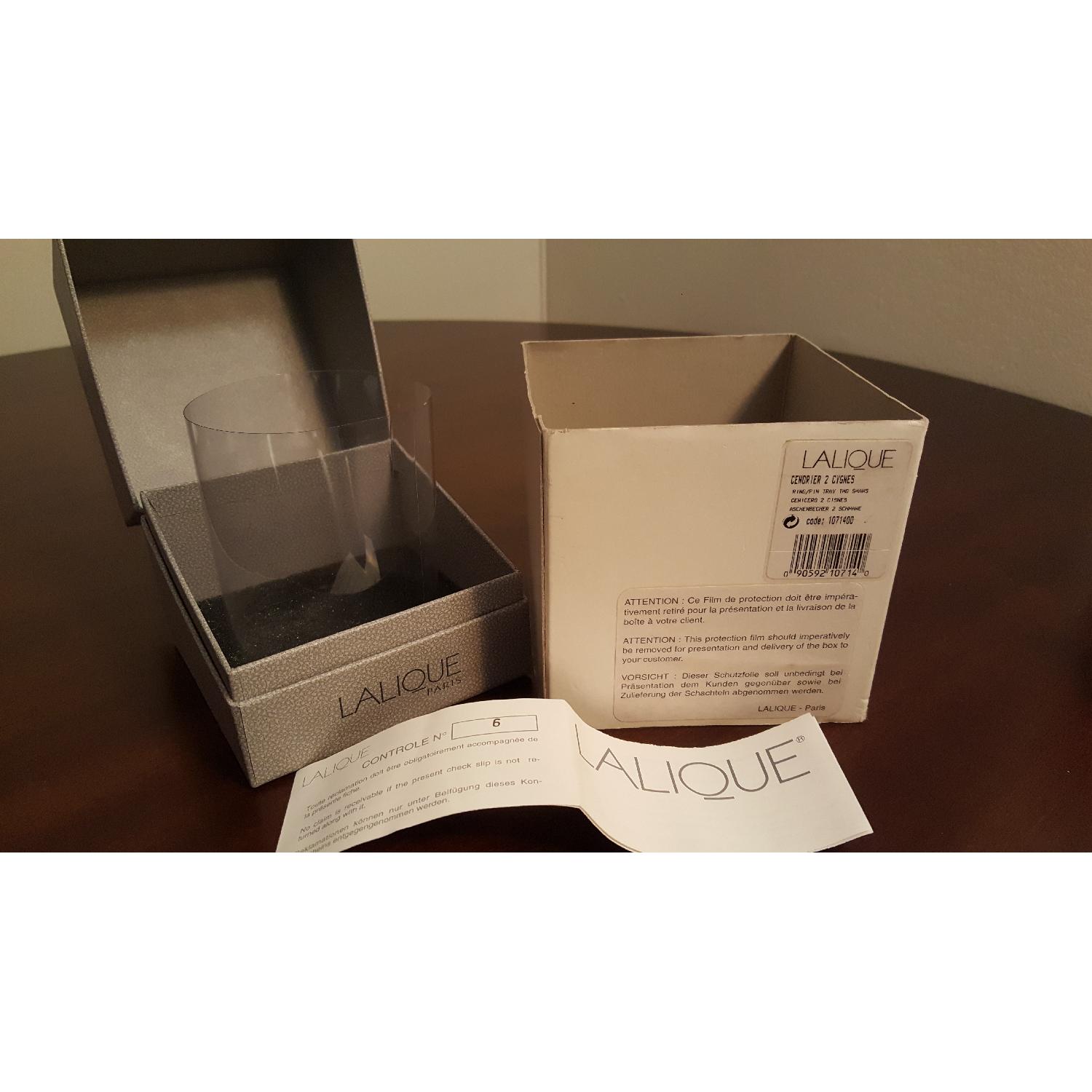 Lalique Two Swans Ring/Pin Jewelry Tray - image-7