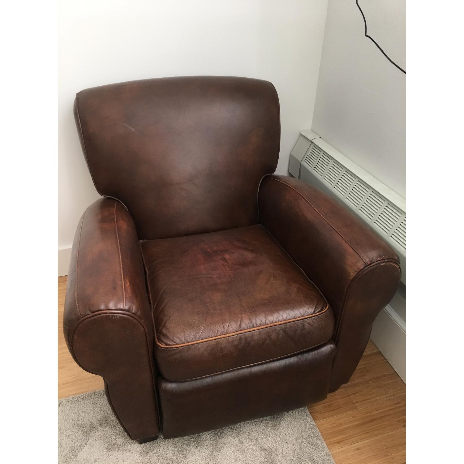 Barcalounger Brown Leather Recliner - image-3