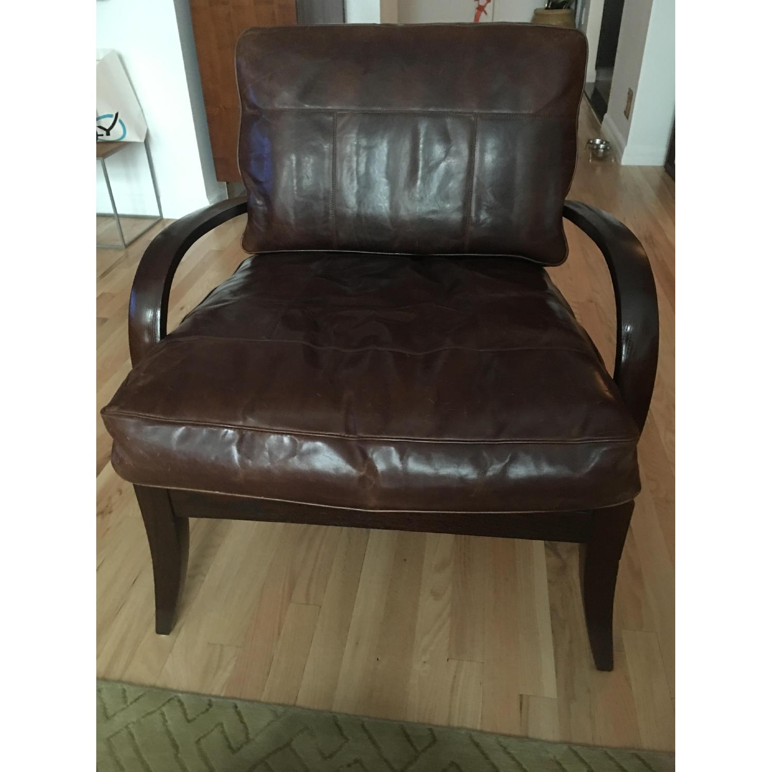 Mulholland Brothers Leather Accent Chairs - image-1