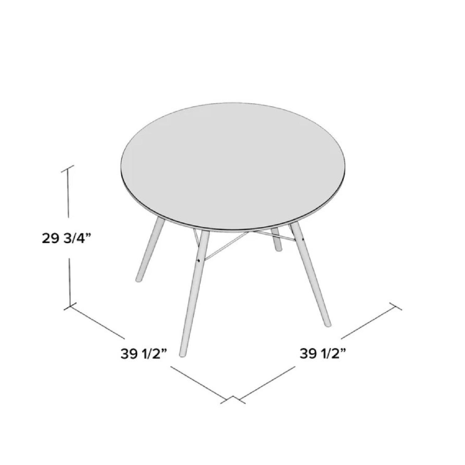 AllModern Langley Street White Dining Table - image-1
