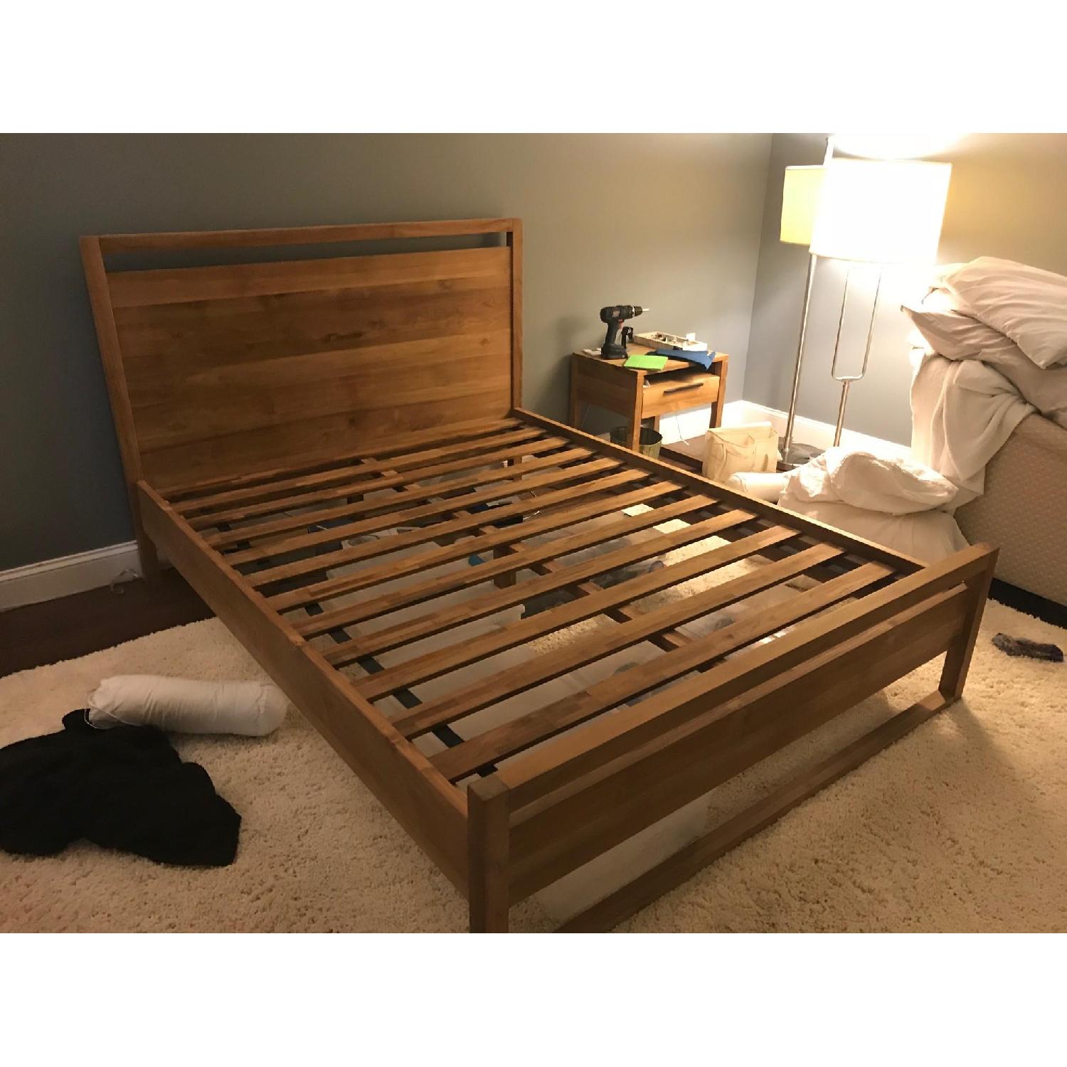 Crate & Barrel Linea II Queen Bed Frame - image-3
