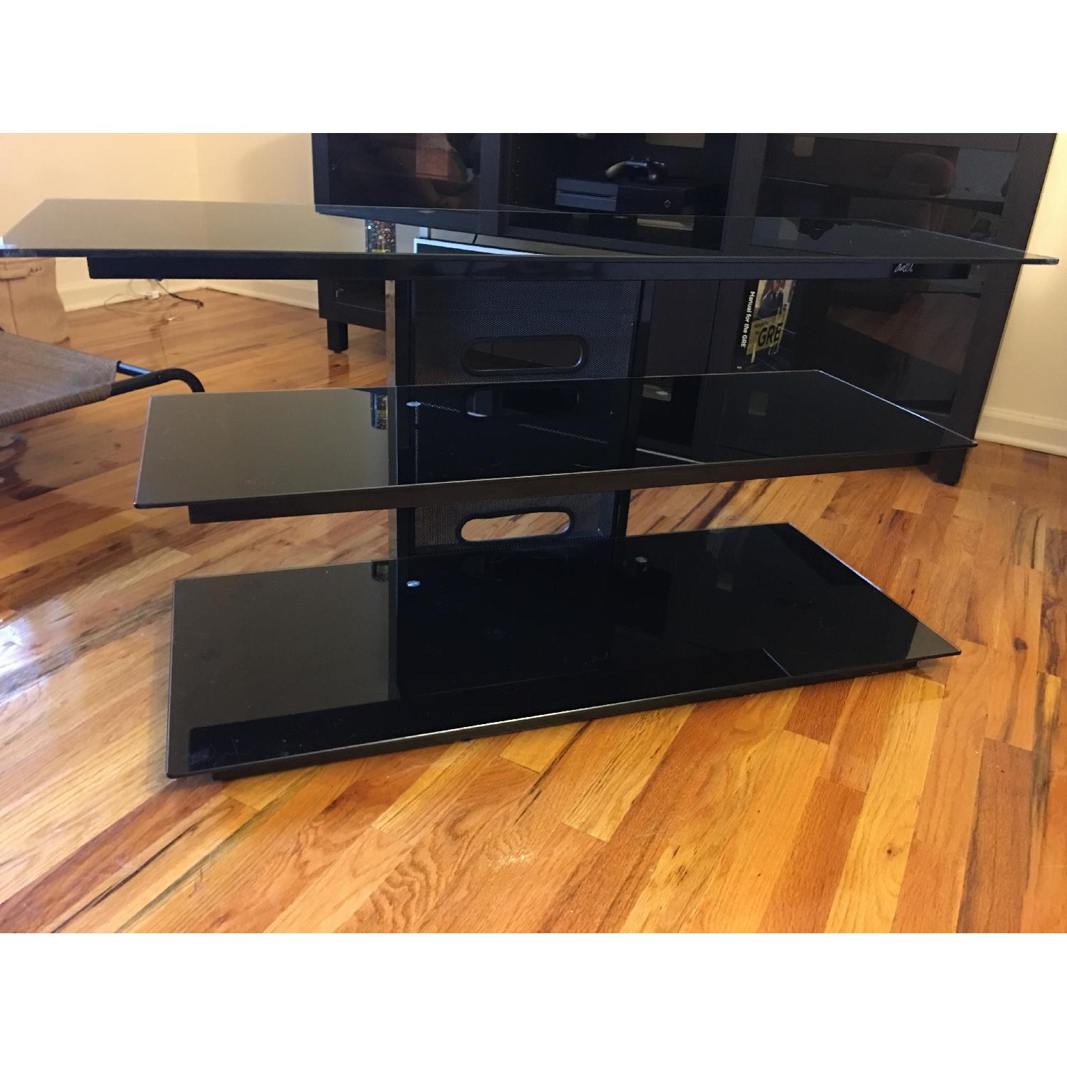 Bell'O Black Tempered Glass TV Stand - image-2