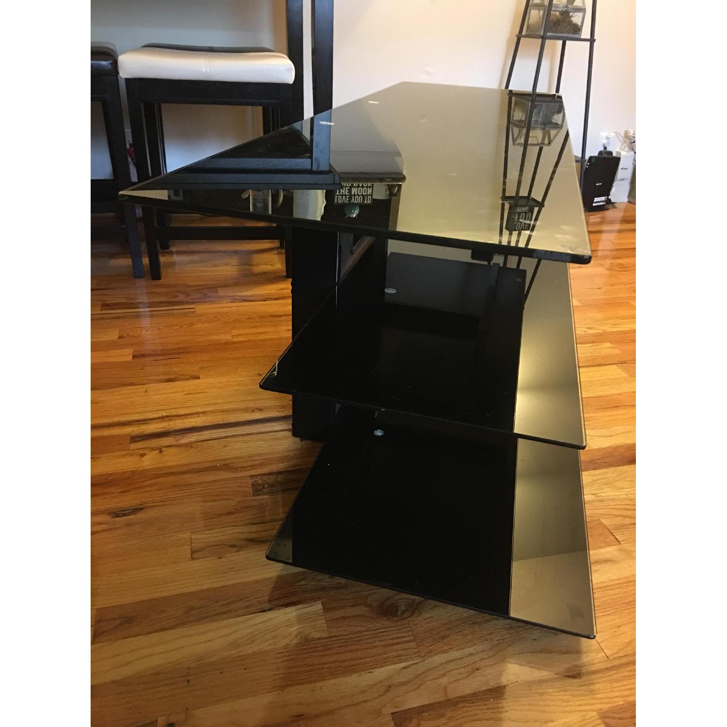 Bell'O Black Tempered Glass TV Stand - image-3