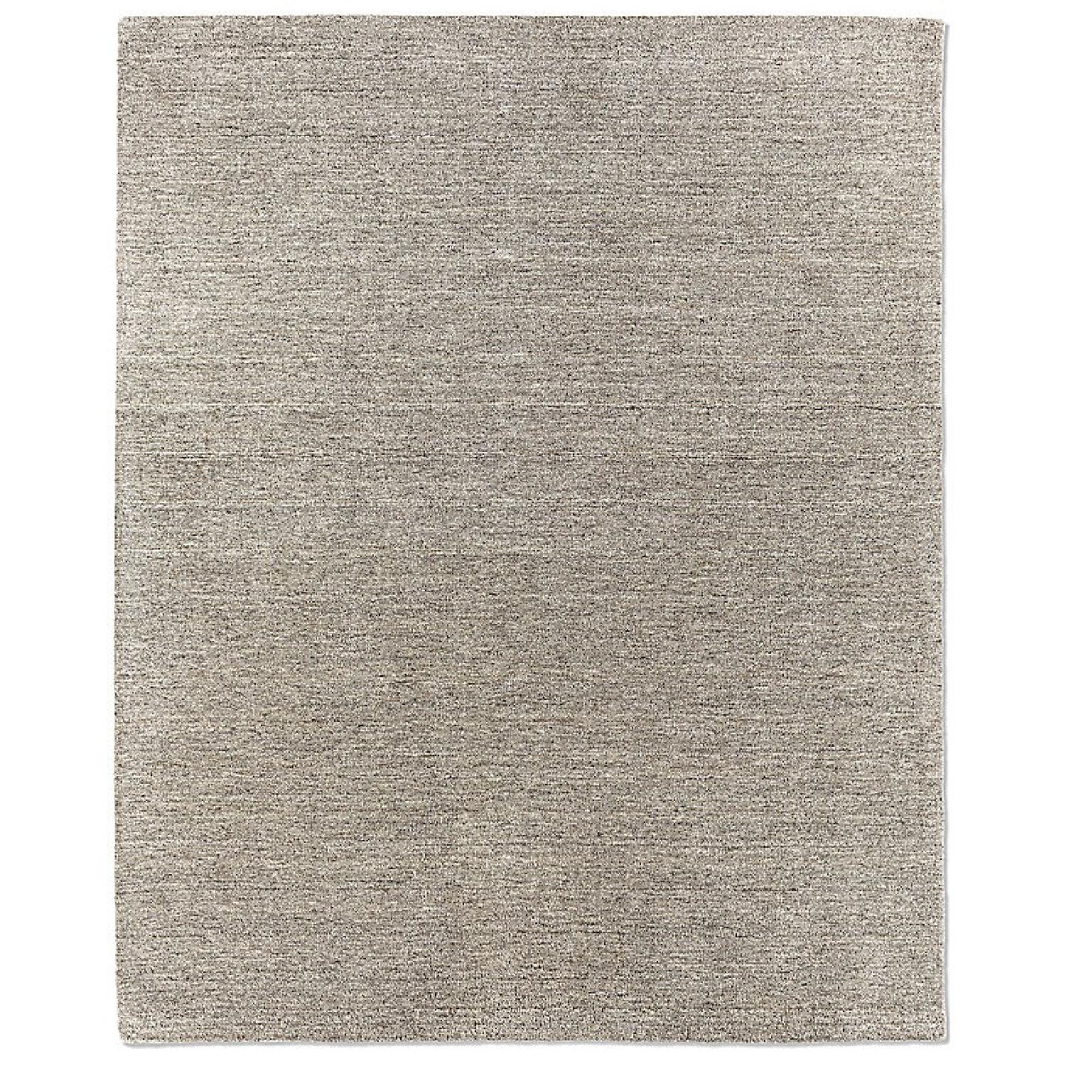Restoration Hardware Striated Wool Area Rug in Grey - image-1