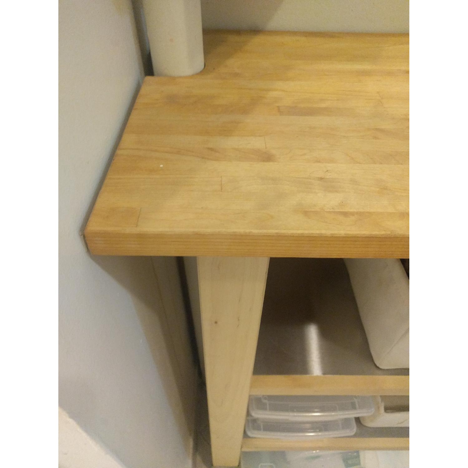 Ikea Stenstorp Butcher Block Countertop Kitchen Island - image-3