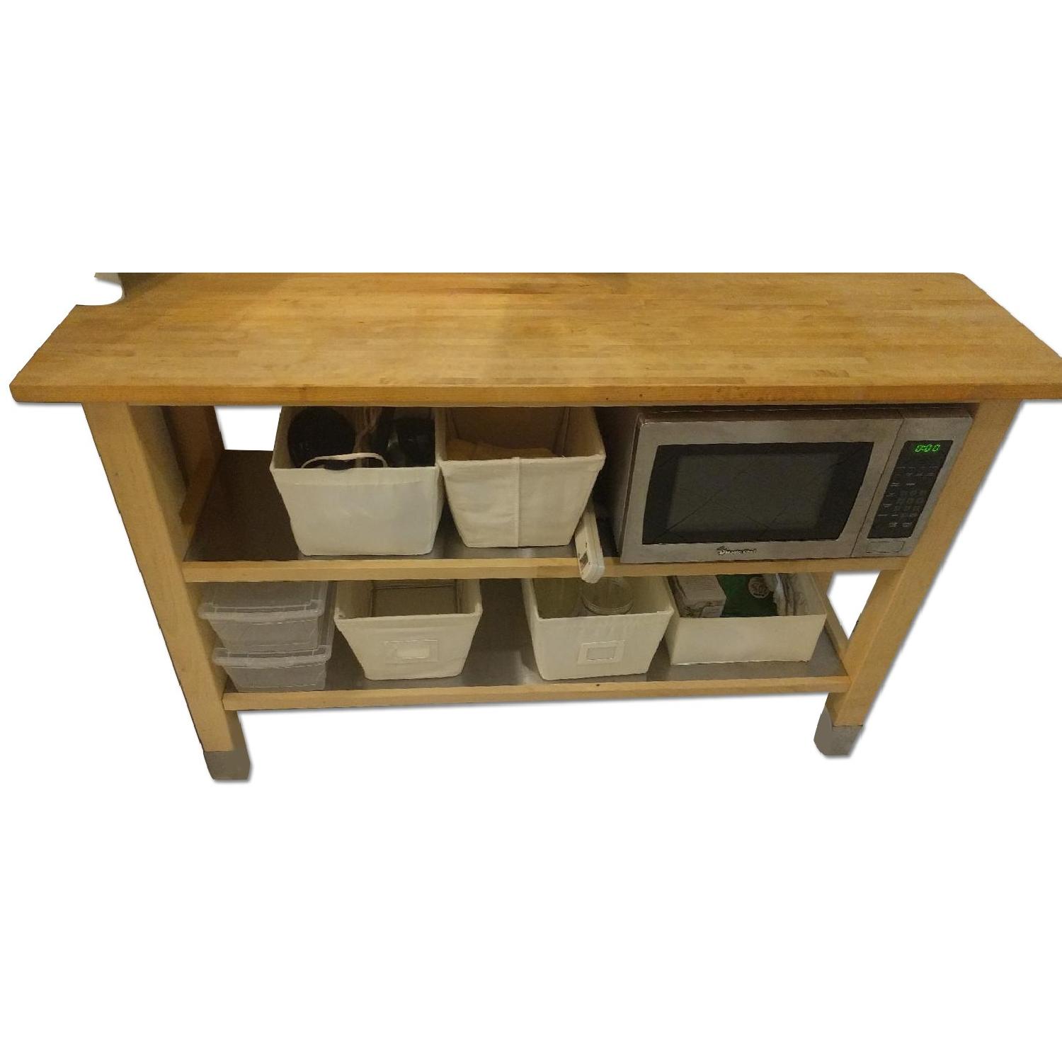 Ikea Stenstorp Butcher Block Countertop Kitchen Island For Sale