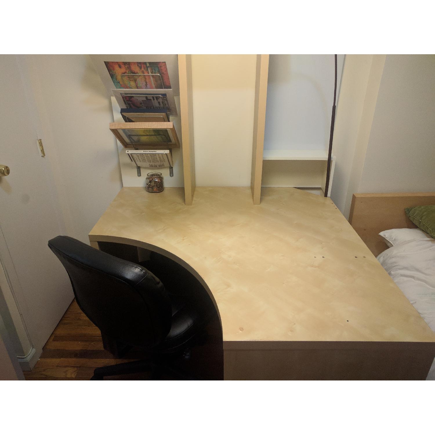 Ikea L-Shaped Workstation Desk w/ Storage Accessories - image-1