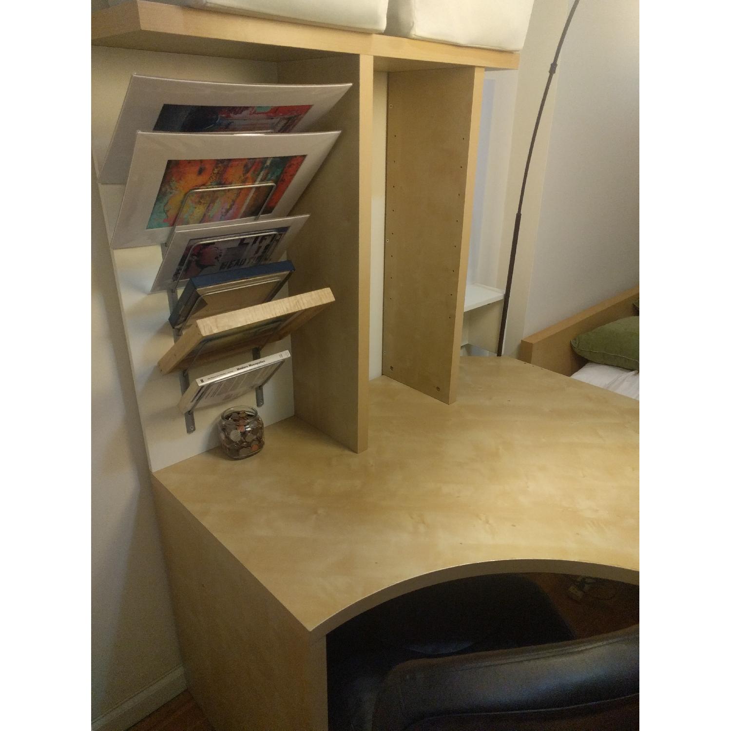 Ikea L-Shaped Workstation Desk w/ Storage Accessories - image-2