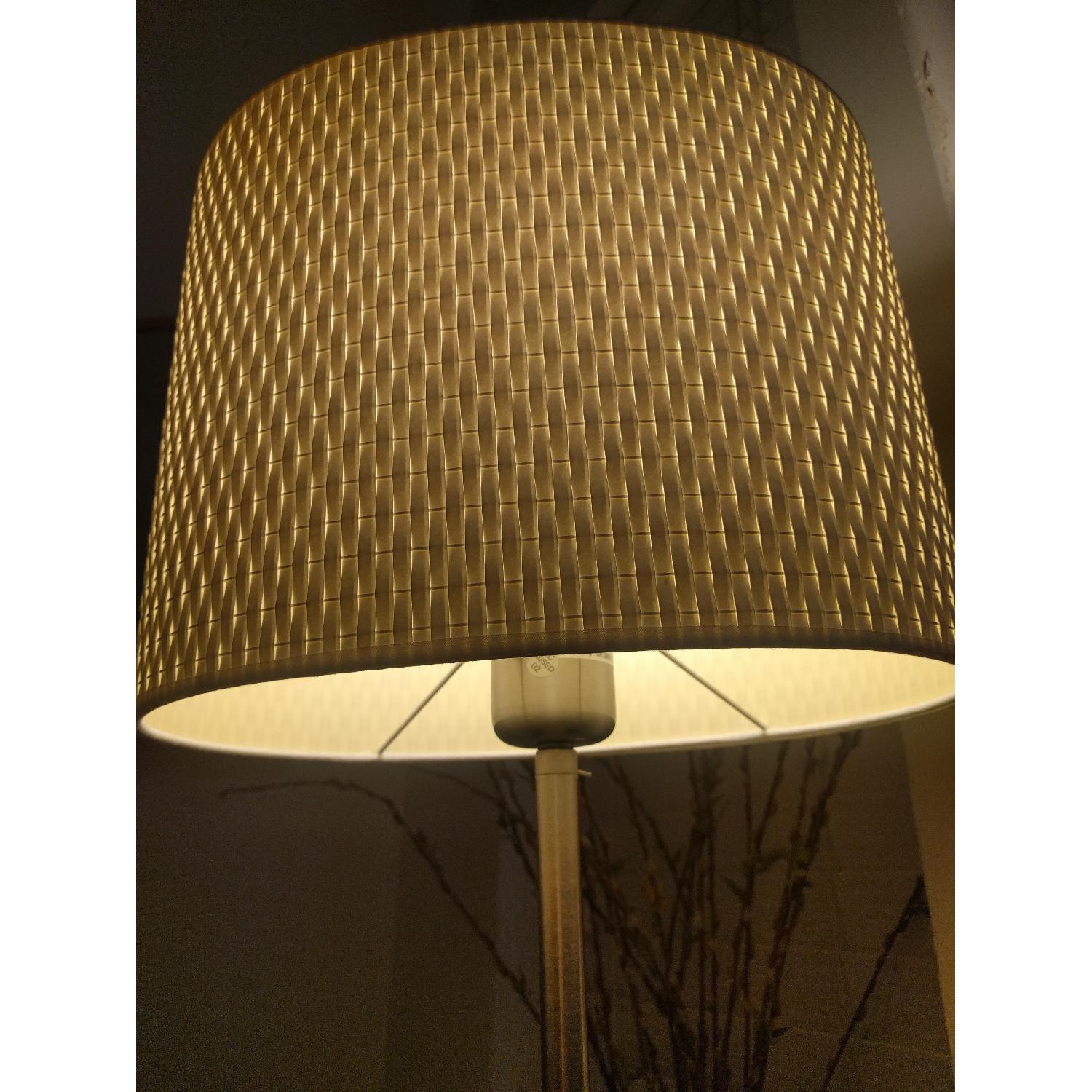 Ikea Alang Matching Table and Floor Lamps with Lampshades - image-3