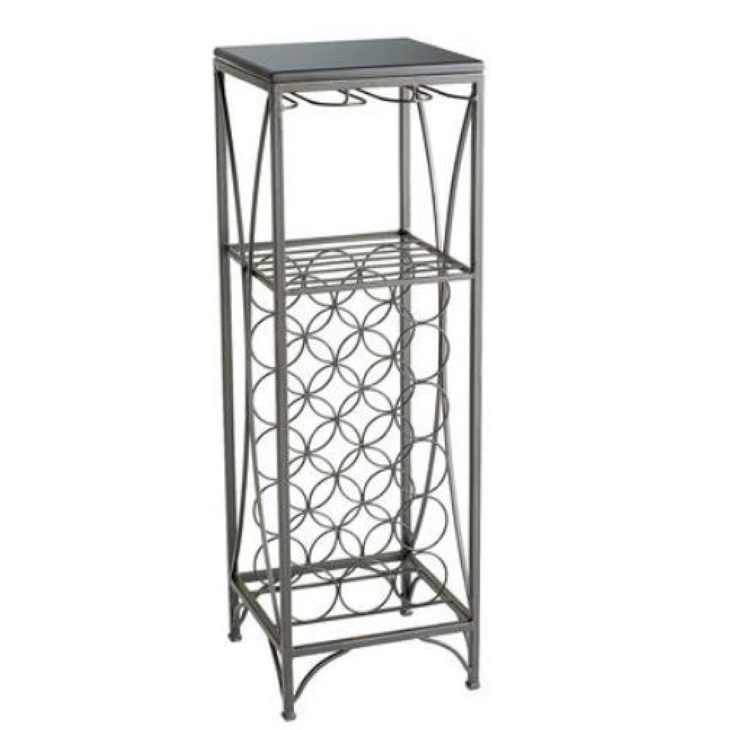 Pier Hilo Granite Iron Wine Rack