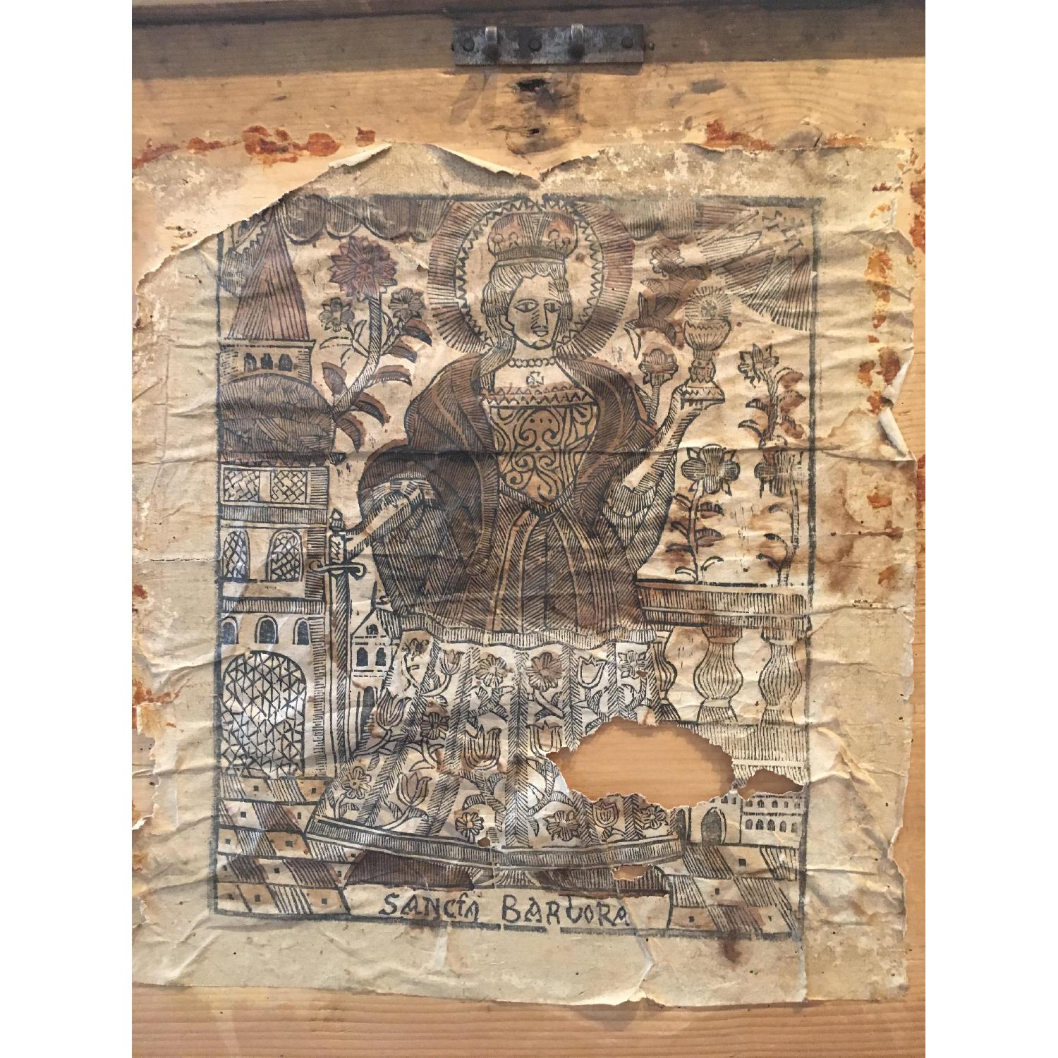 Antique Wood Chest/Trunk - image-1