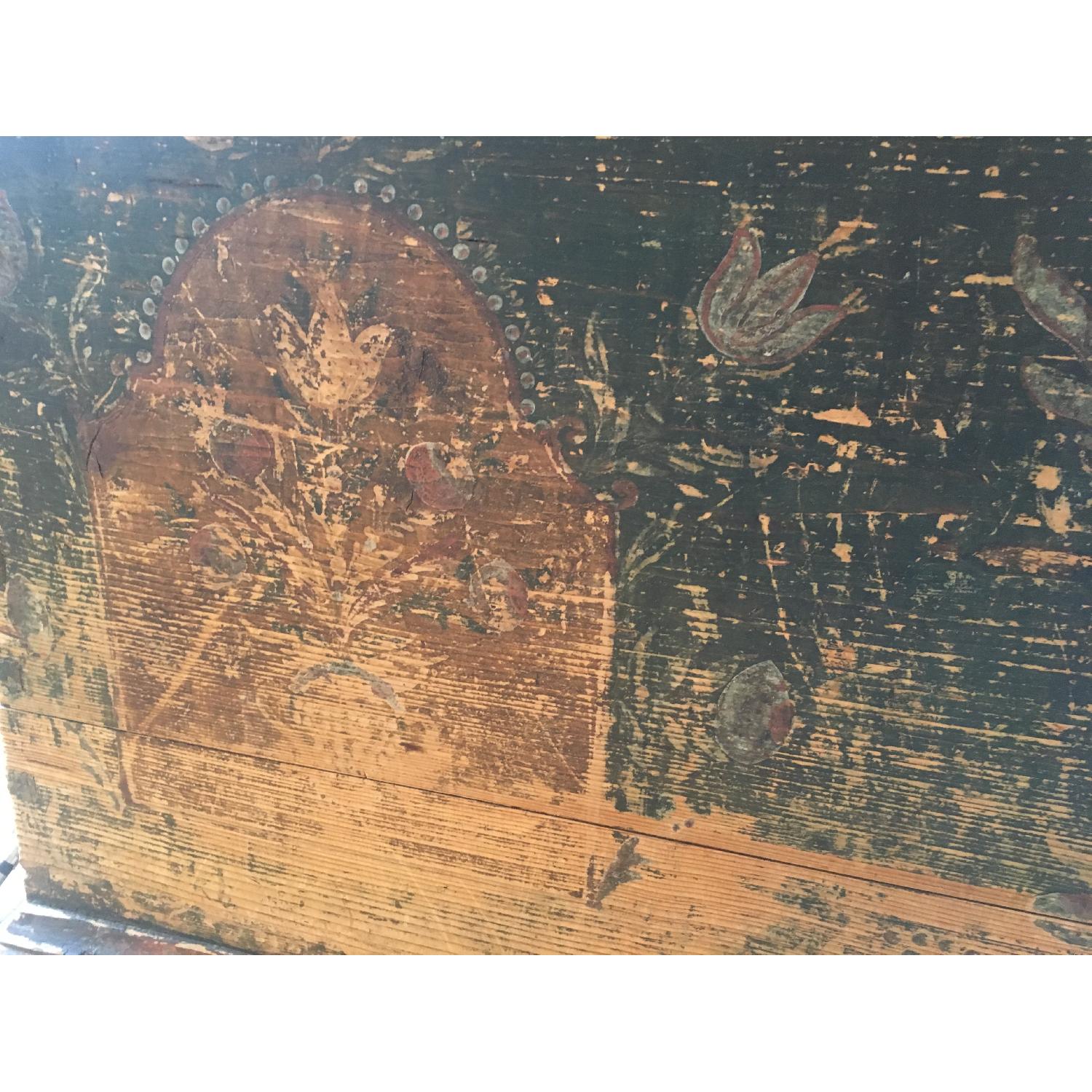 Antique Wood Chest/Trunk - image-5
