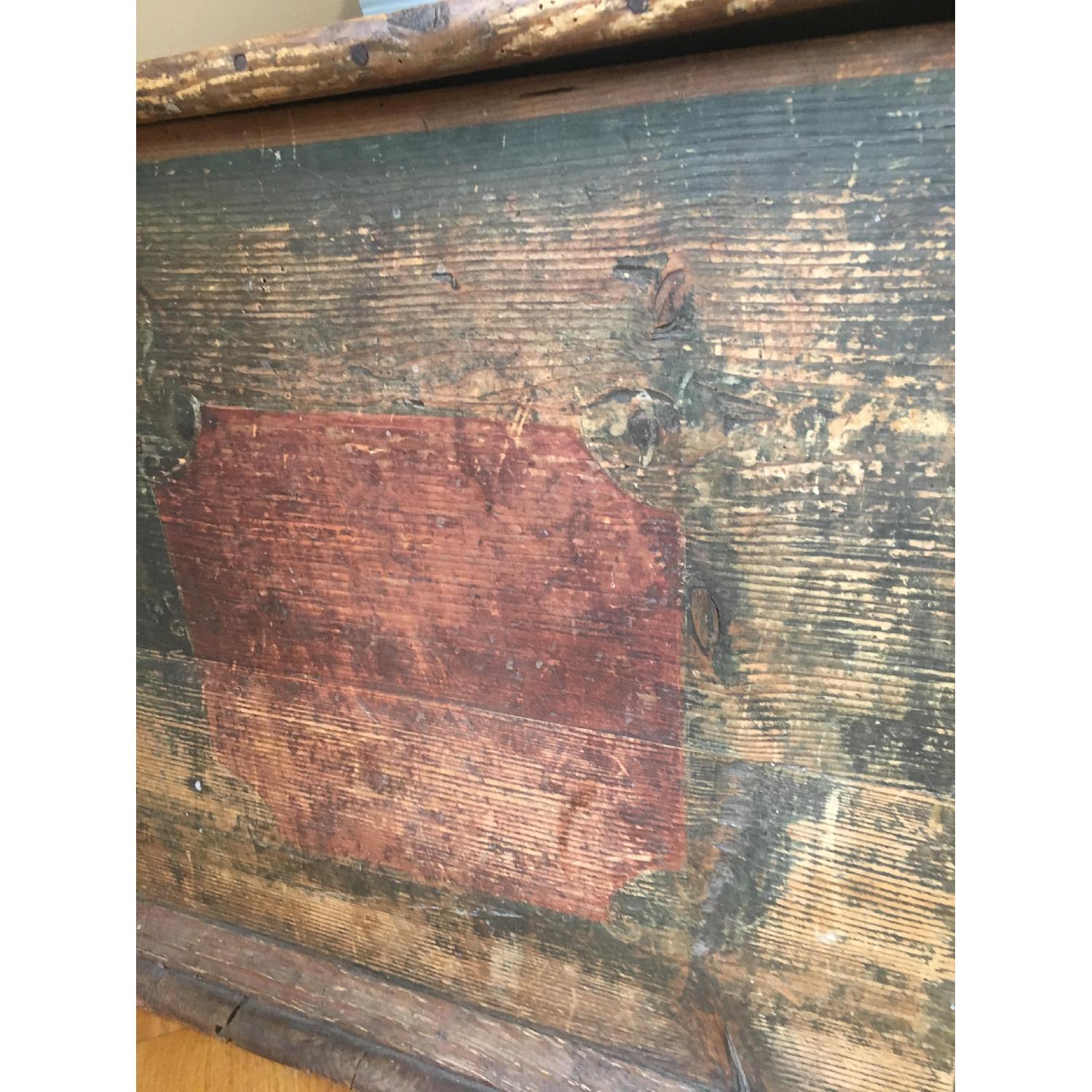 Antique Wood Chest/Trunk - image-6